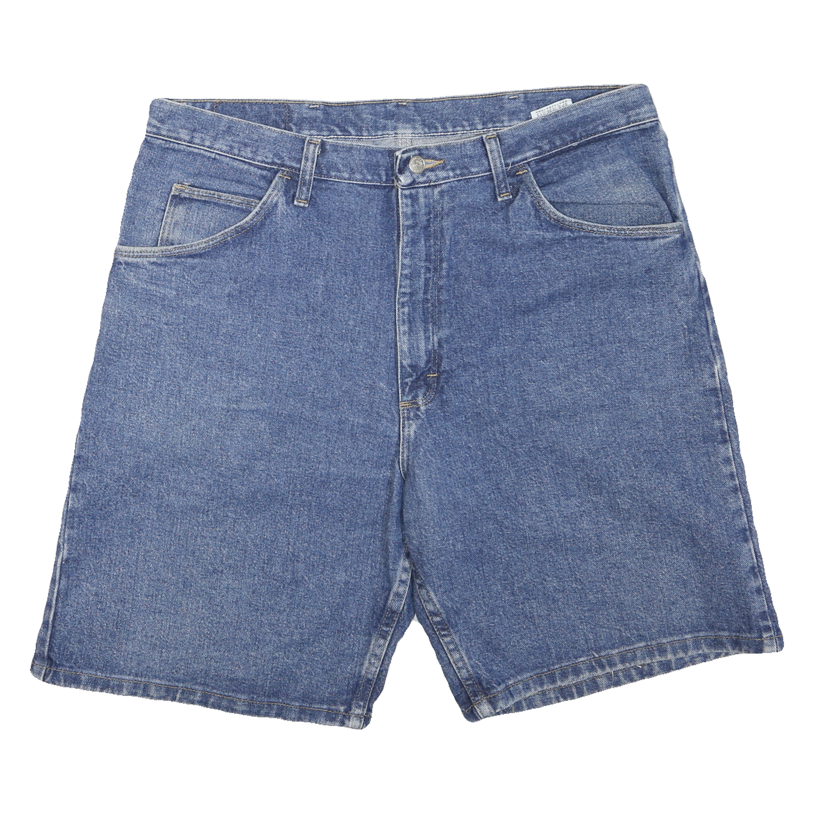 WRANGLER Mens Shorts Blue Denim Casual XL W38 Classic Fit Cotton Blend Refurbished - N/A refurbished available on Cerqular