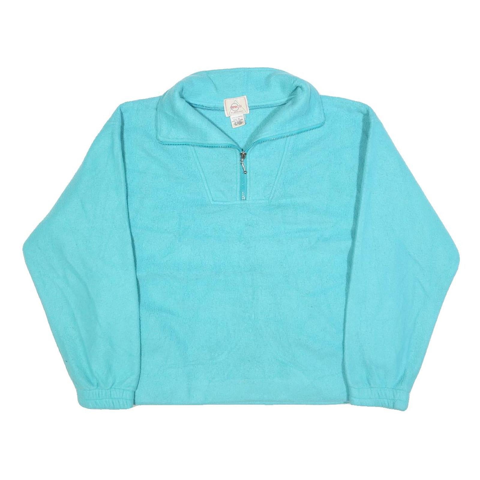 PRIMROSE Womens Blue Plain Pullover Jumper Crew Neck M Polyester Comfort Refurbished - N/A refurbished available on Cerqular