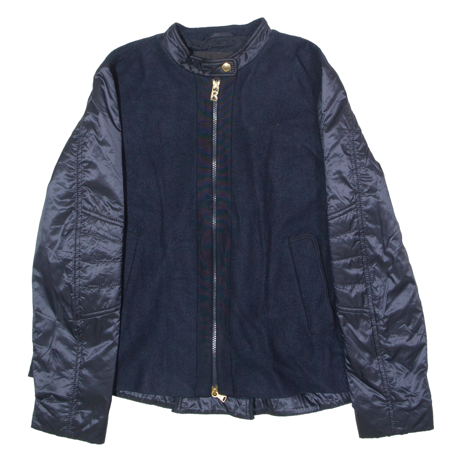 BOGNER Womens Jacket Blue Wool Colourblock UK 12 Refurbished - N/A refurbished available on Cerqular
