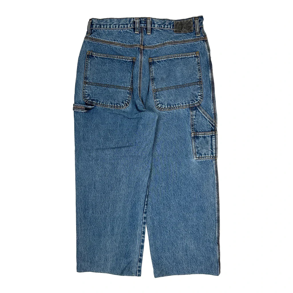 Union Bay Carpenter Jeans - 34W 30L Blue Cotton Refurbished - Thrifted (note: this is a term often used to describe second- refurbished available on Cerqular