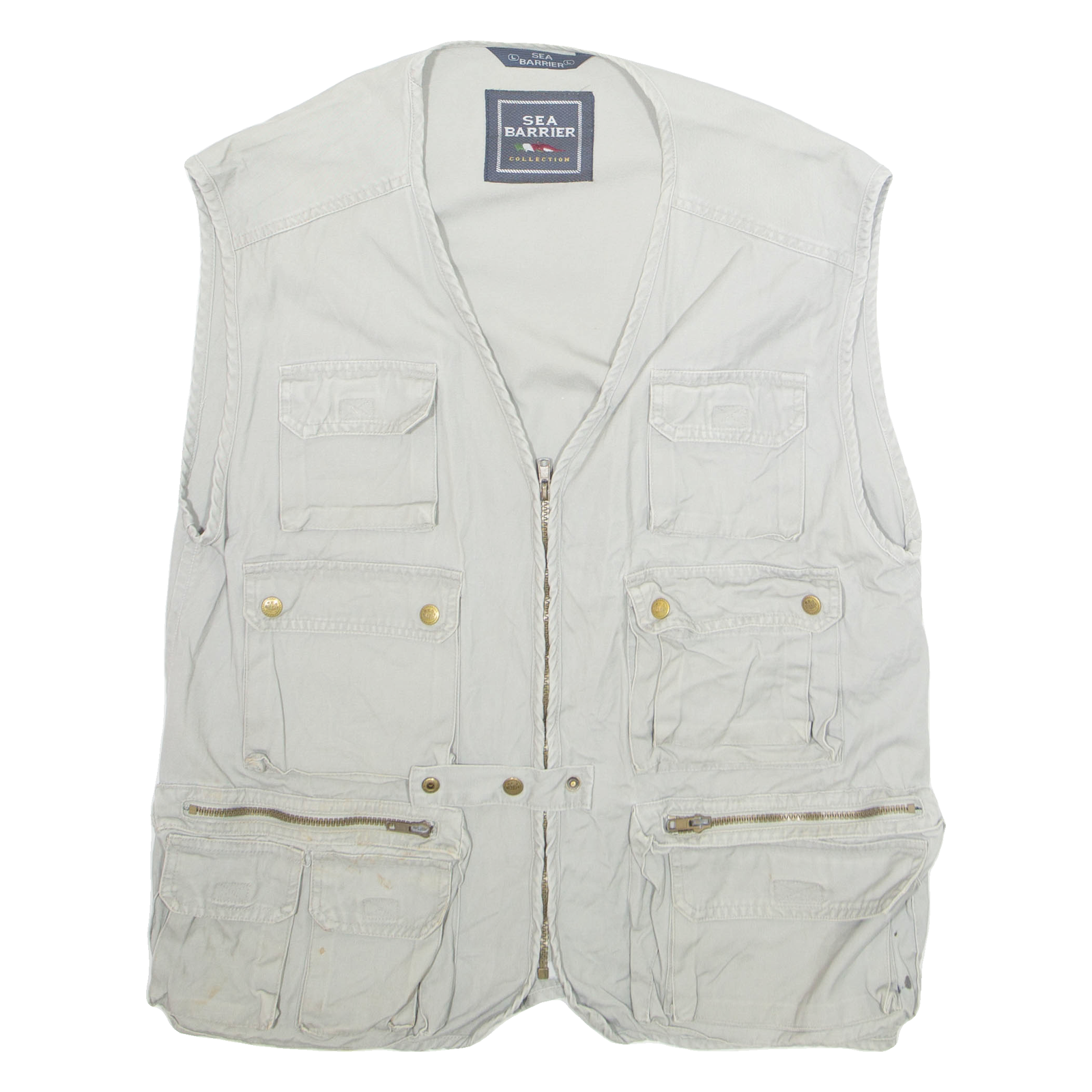 SEA BARRIER Mens Gilet Grey M Refurbished - N/A refurbished available on Cerqular