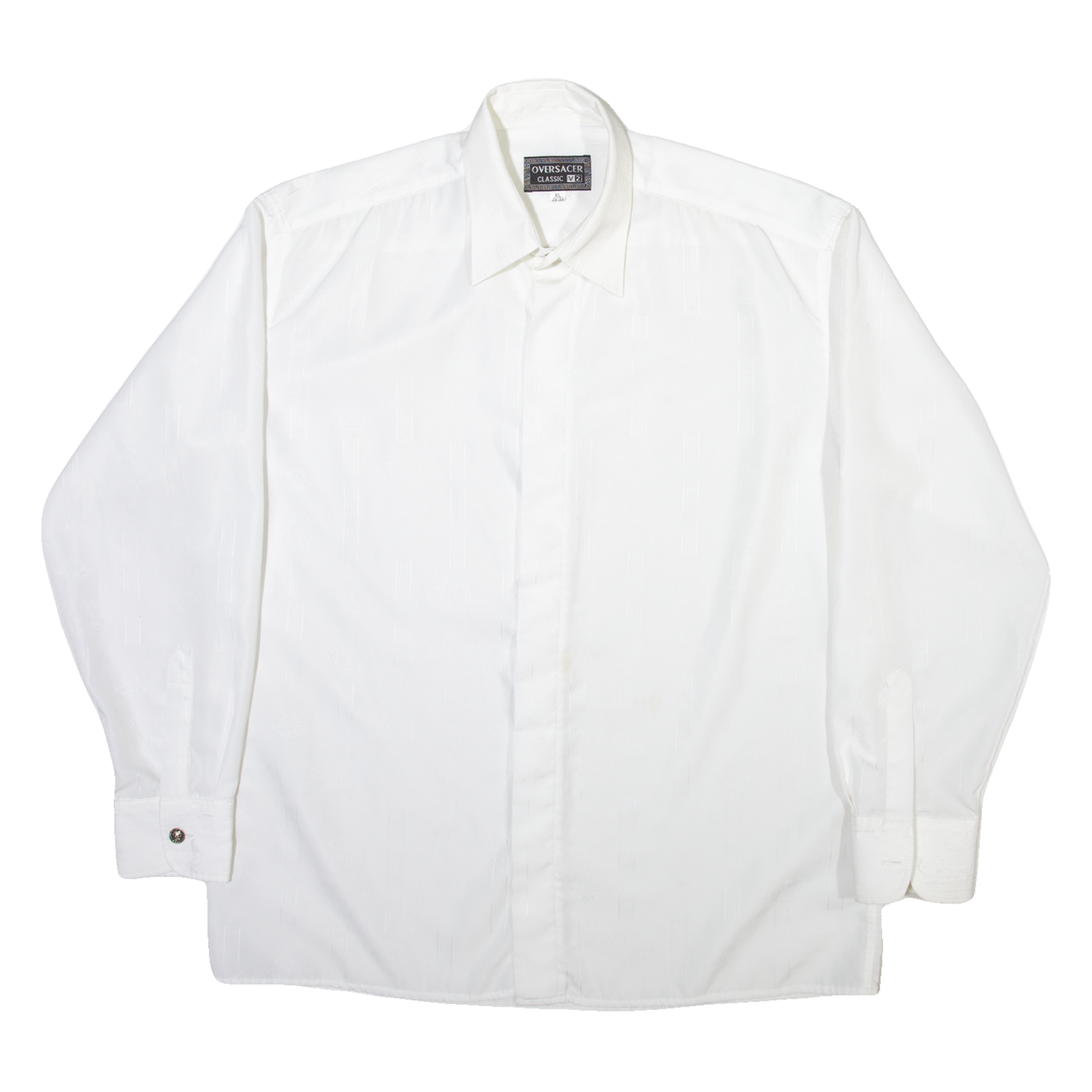 VERSACE Mens Plain Shirt White Long Sleeve XL Refurbished - N/A refurbished available on Cerqular