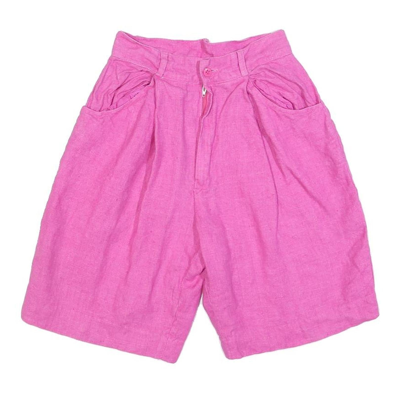 Pink Womens Shorts XS W25 Casual Plain with Pockets Refurbished - N/A refurbished available on Cerqular