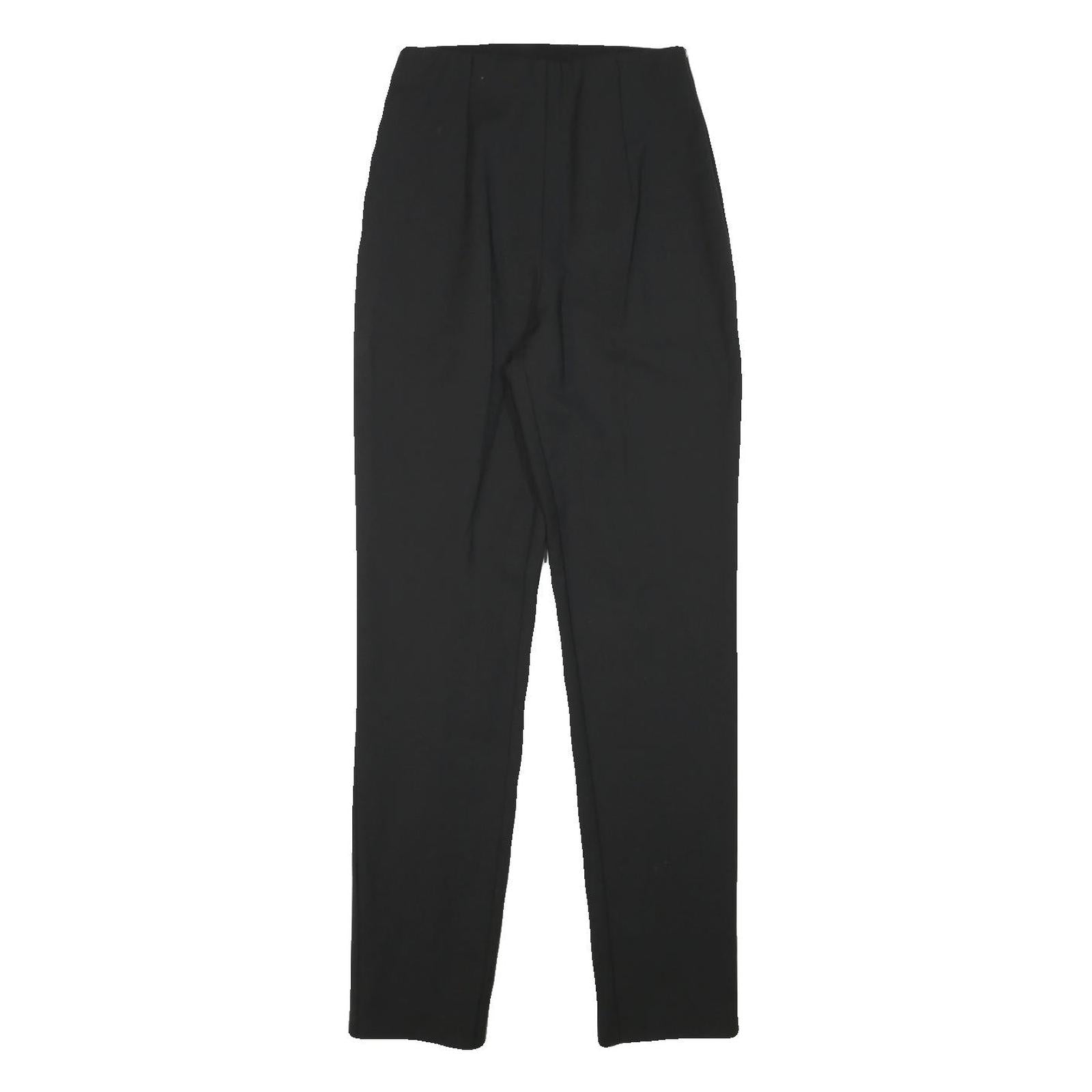 PATRIZIA PEPE Womens Wool Blend Black Slim Tapered Trousers W22 L29 Elegant Slim Refurbished - N/A refurbished available on Cerqular