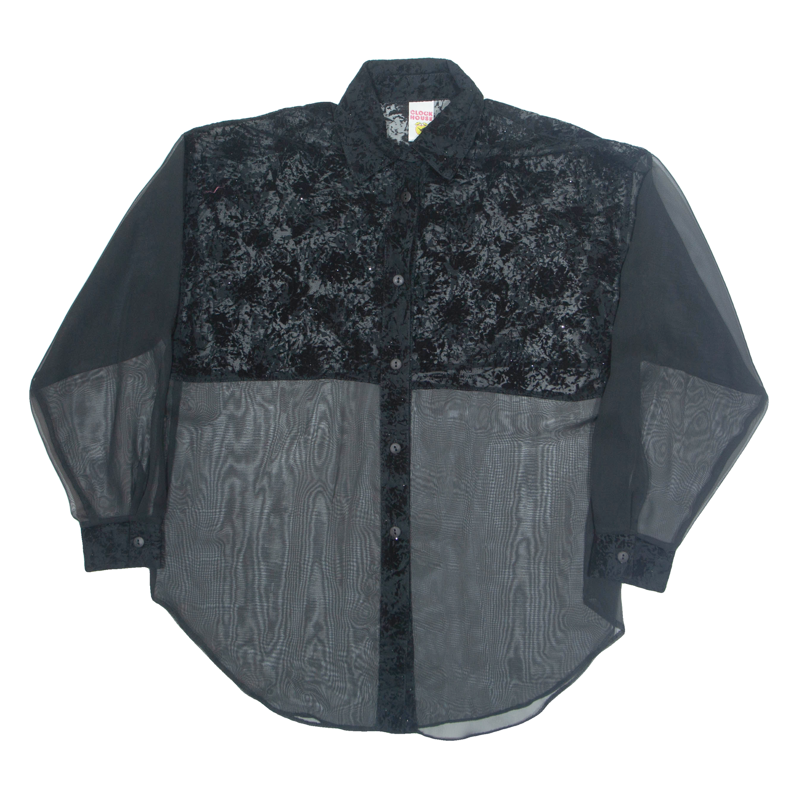 Buy CLOCK HOUSE Sheer Womens Shirt Black Collared Long Sleeve M Refurbished - $16.89 CLOCK HOUSE Sheer Womens Shirt Black Collared Long Sleeve M Refurbished - N/A refurbished available on Cerqular