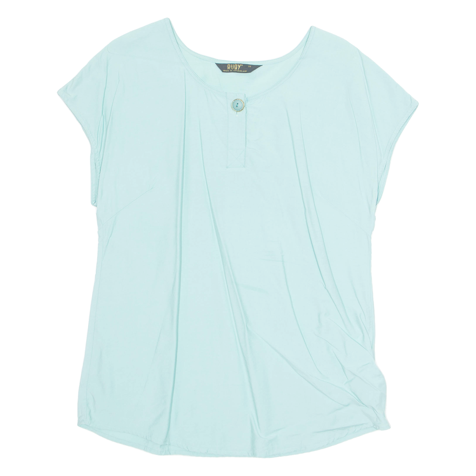 RUBY Womens Top Blue Viscose M Refurbished - N/A refurbished available on Cerqular