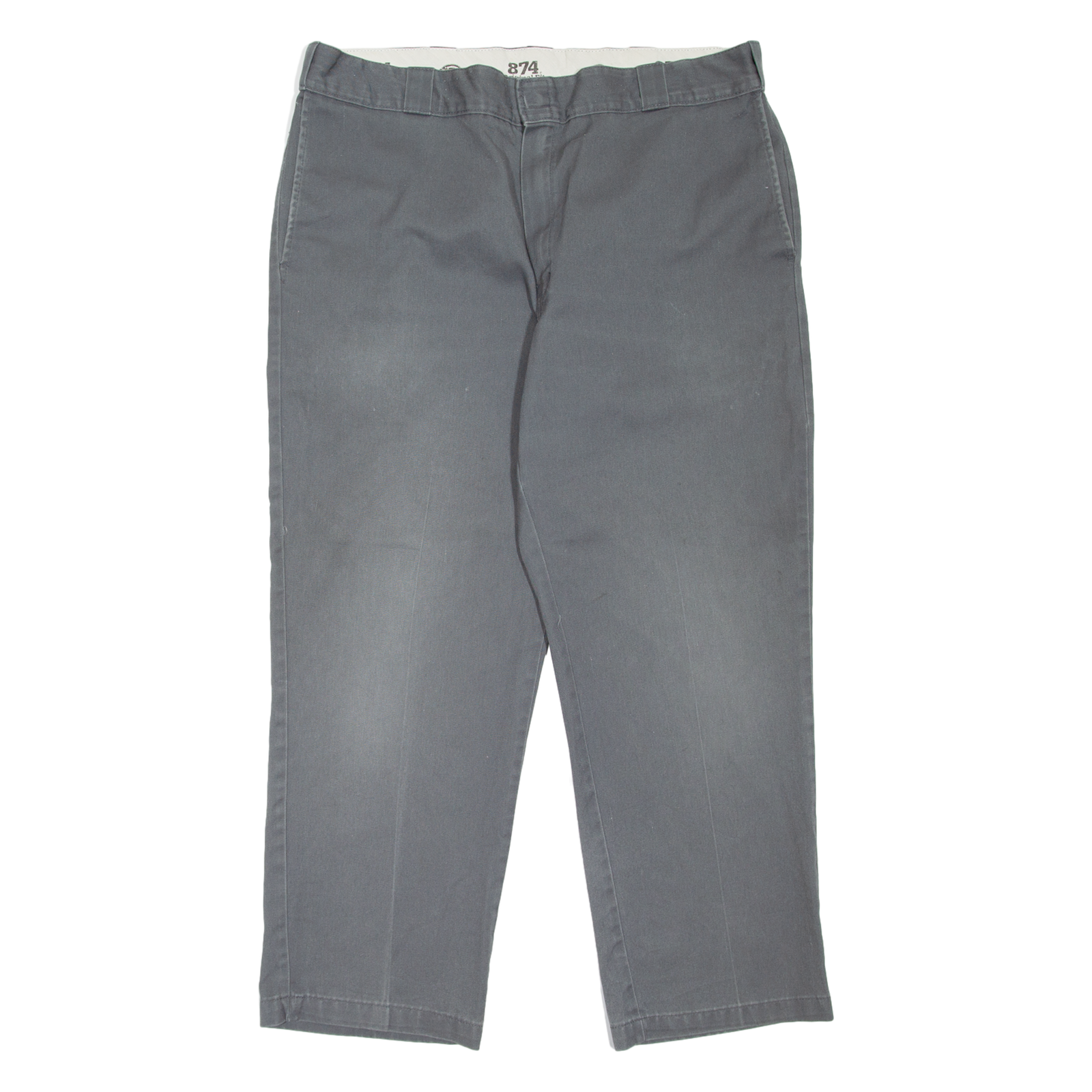 DICKIES 874 Workwear Mens Trousers Grey Regular Straight W38 L28 Refurbished - N/A refurbished available on Cerqular
