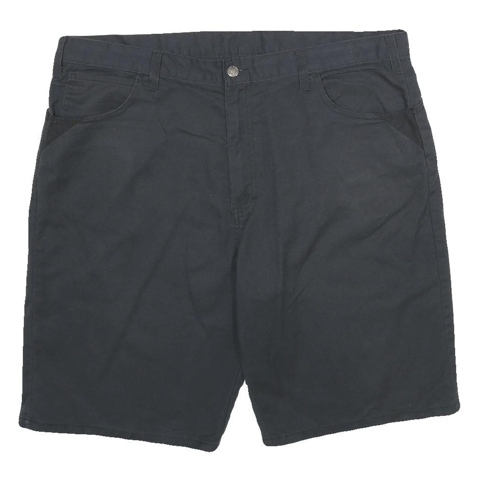DICKIES Mens Black Casual Shorts 2XL W42 Polyester Blend Workwear Refurbished - N/A refurbished available on Cerqular