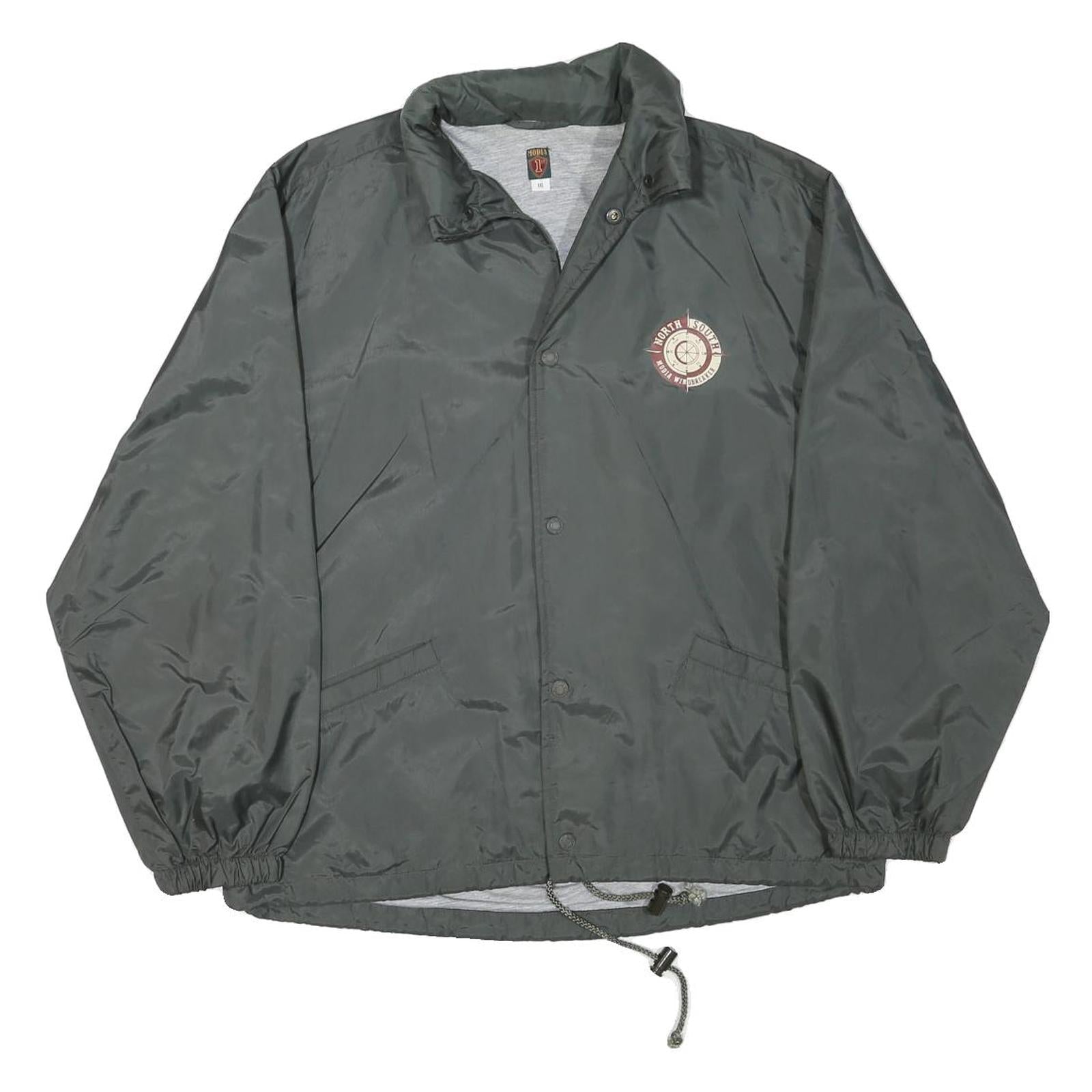 MODIA Mens Grey Button Jacket L Polyester Blend Plain Lightweight Outerwear Refurbished - N/A refurbished available on Cerqular