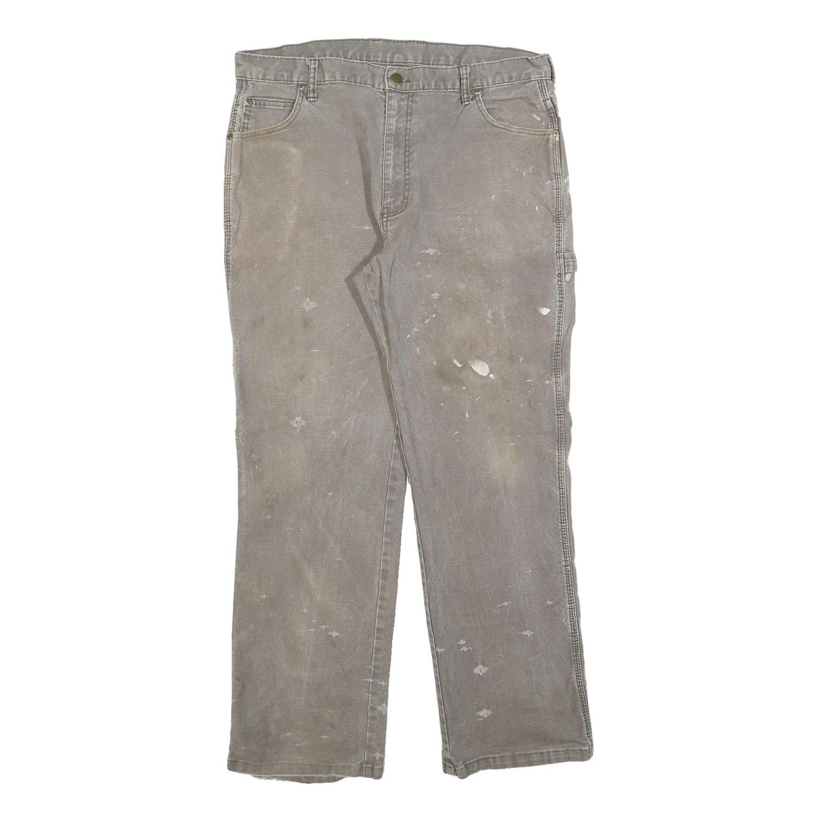 DICKIES Mens Jeans Beige Relaxed Loose Denim W36 L32 Workwear Carpenter Utility Refurbished - N/A refurbished available on Cerqular