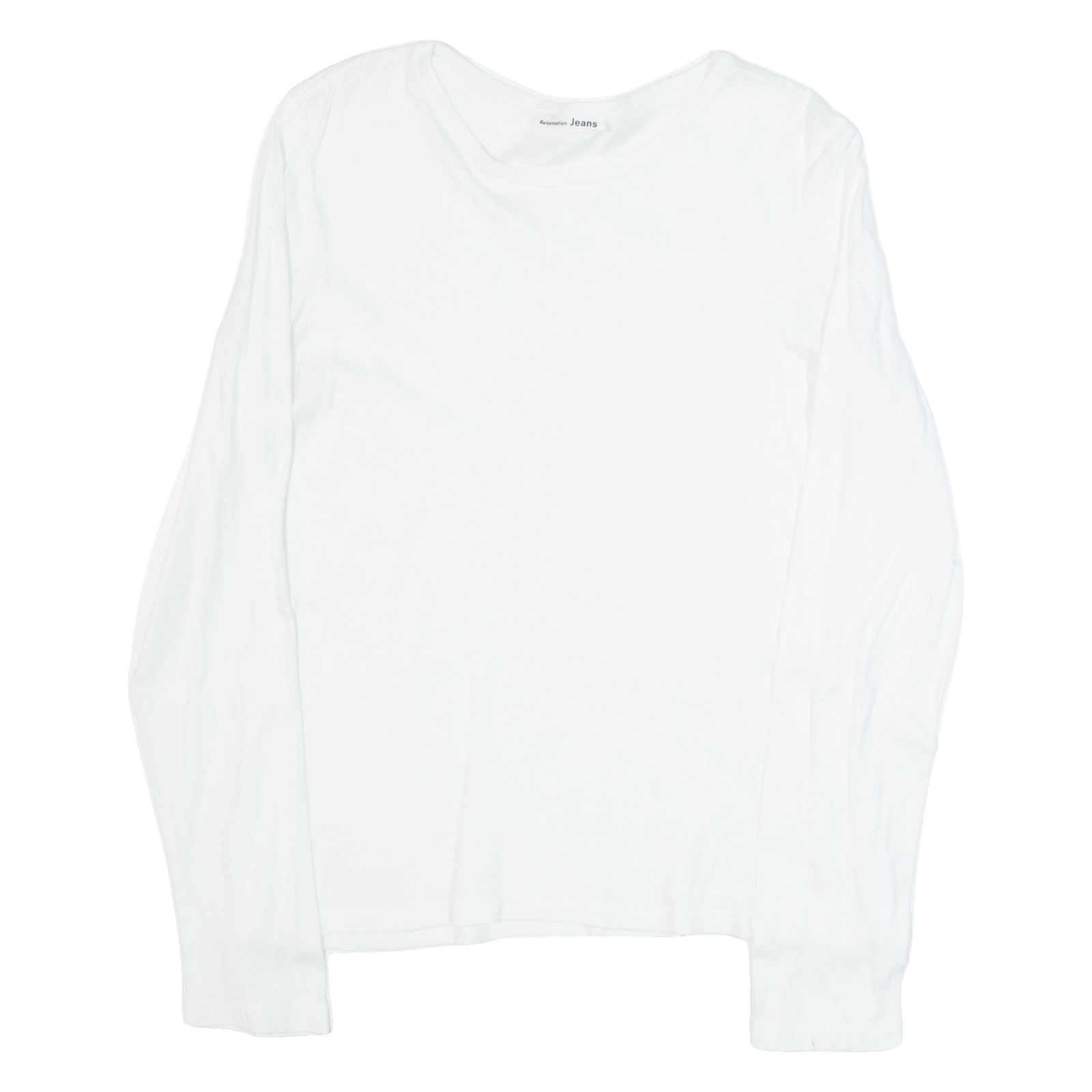 REFORMATION Mens T-Shirt White Long Sleeve S Refurbished - N/A refurbished available on Cerqular