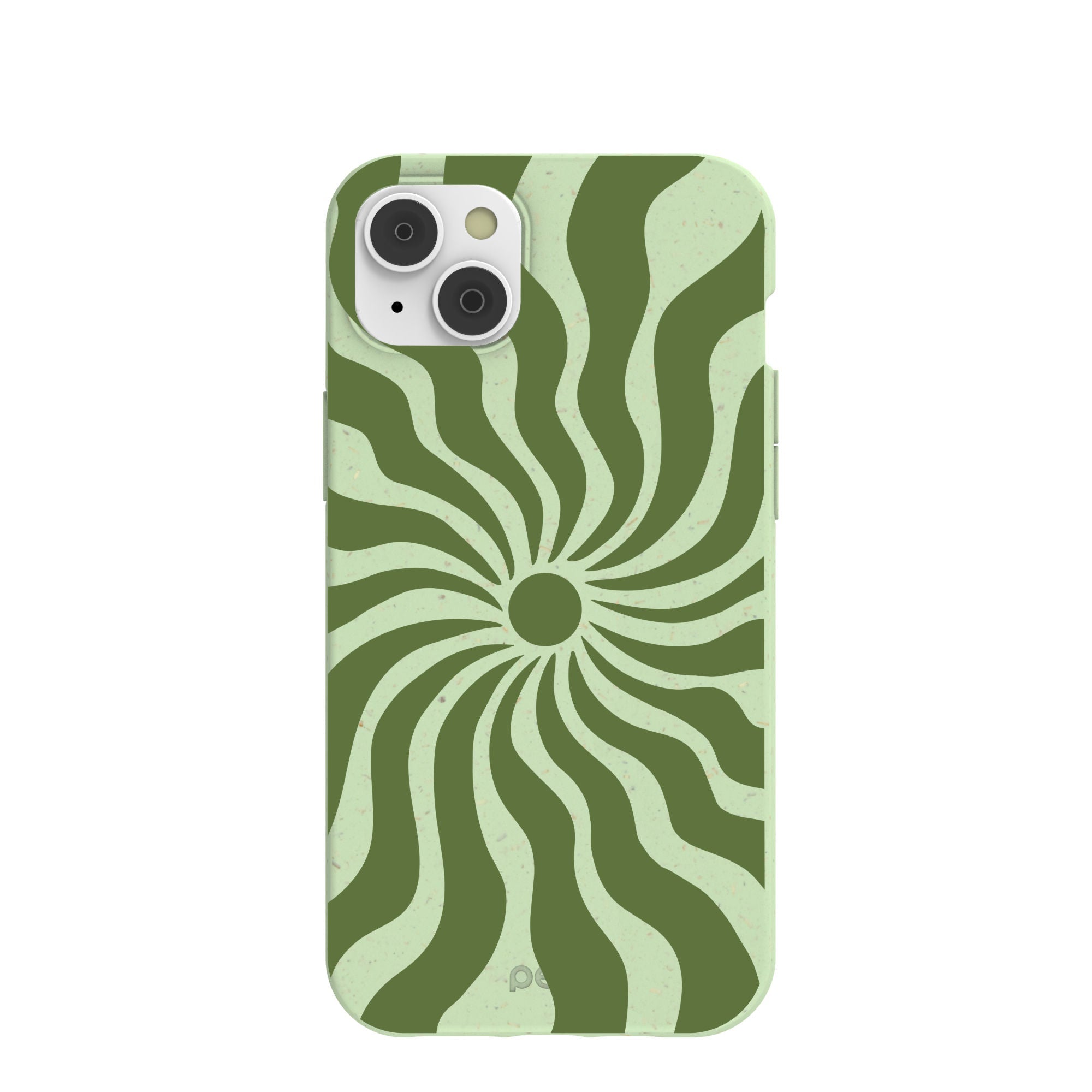 Sage Green Watermelon Time Warp iPhone 14 Plus Case Refurbished - Pela Case refurbished available on Cerqular