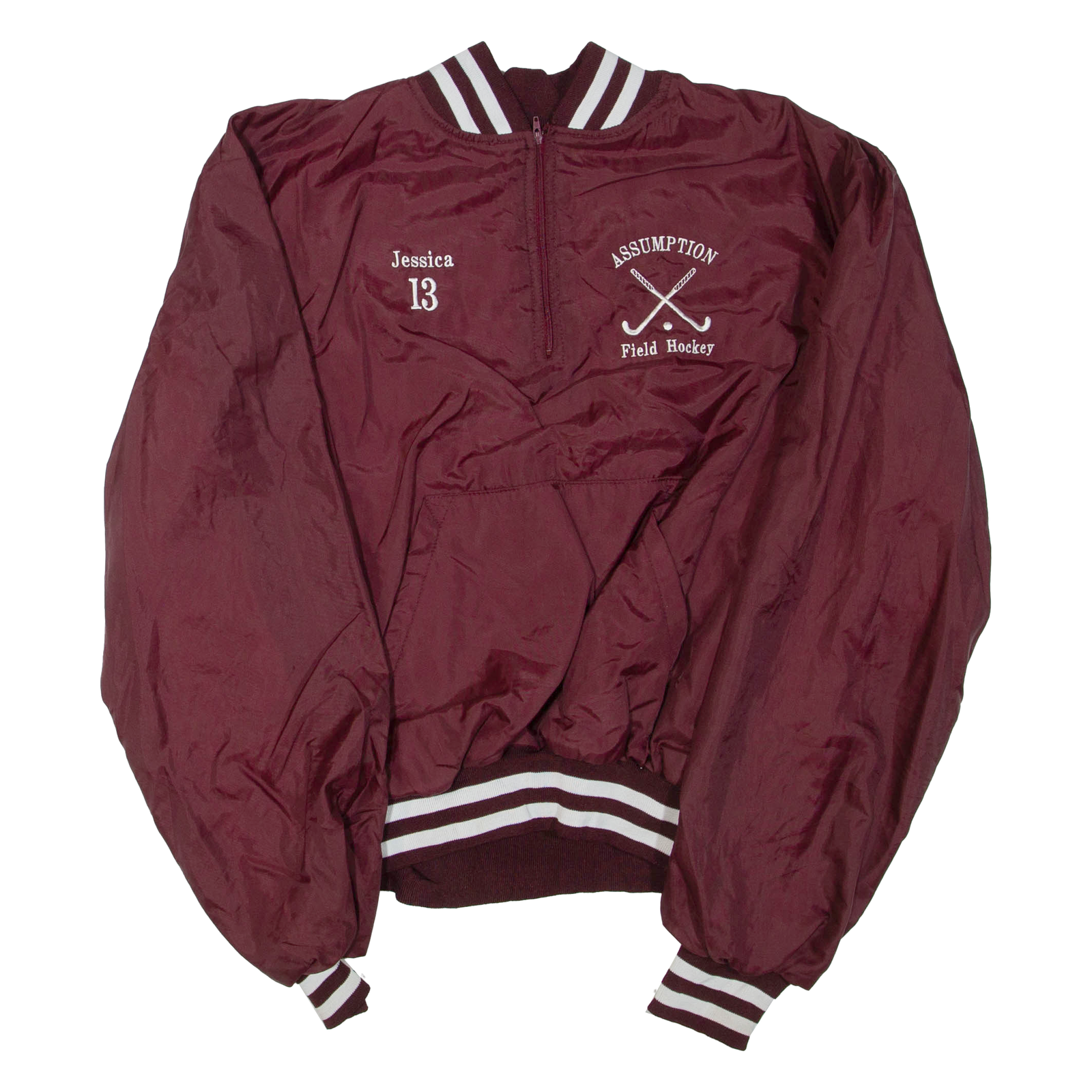 HOLLOWAY Hockey Womens Pullover Jacket Maroon XL Refurbished - N/A refurbished available on Cerqular