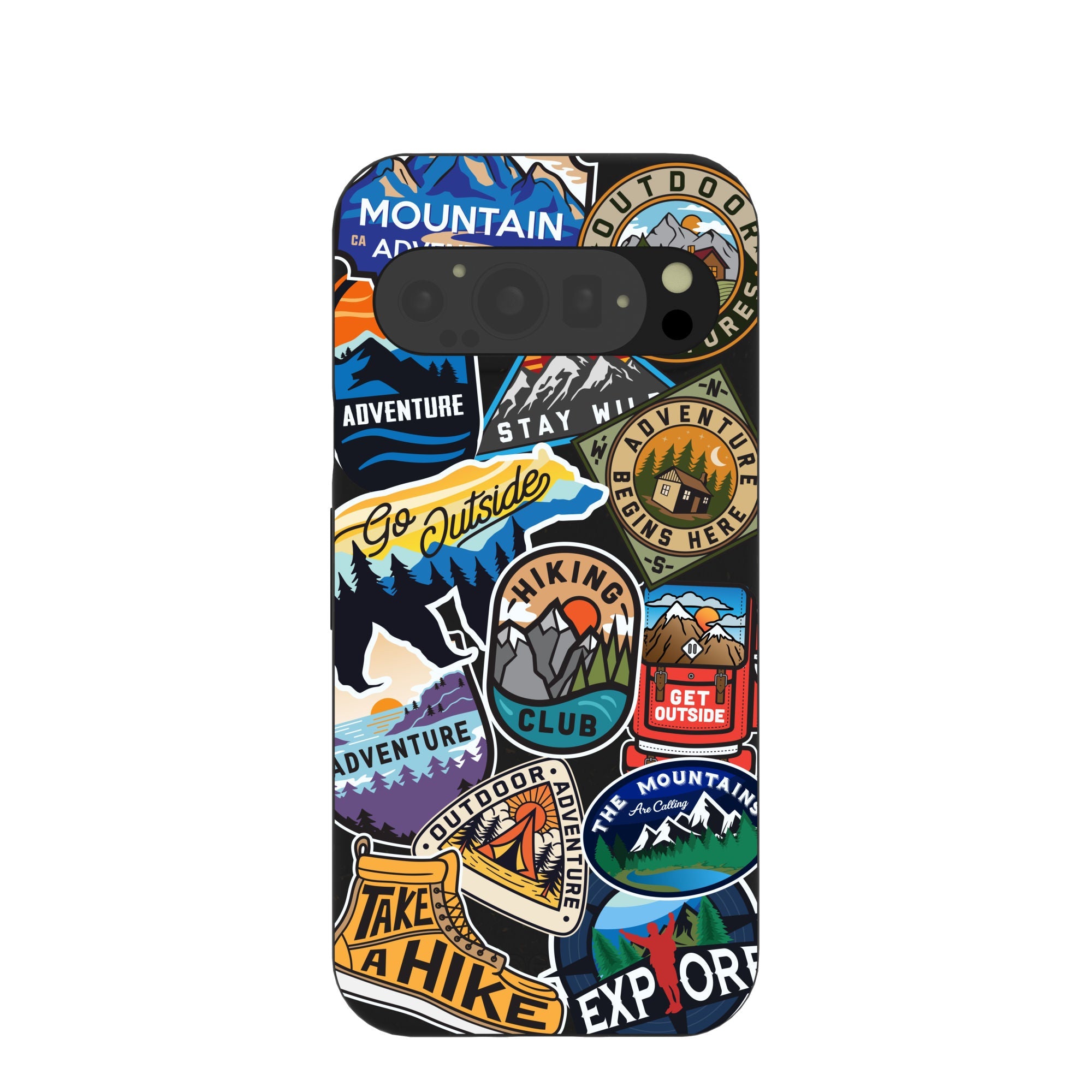 Black Trail Stickers Google Pixel 9/9 Pro Case Refurbished - Pela Case refurbished available on Cerqular