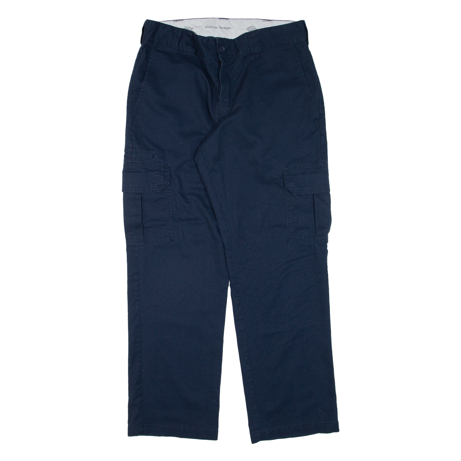 DICKIES Cargo Workwear Mens Trousers Blue Regular Straight W32 L30 Refurbished - N/A refurbished available on Cerqular