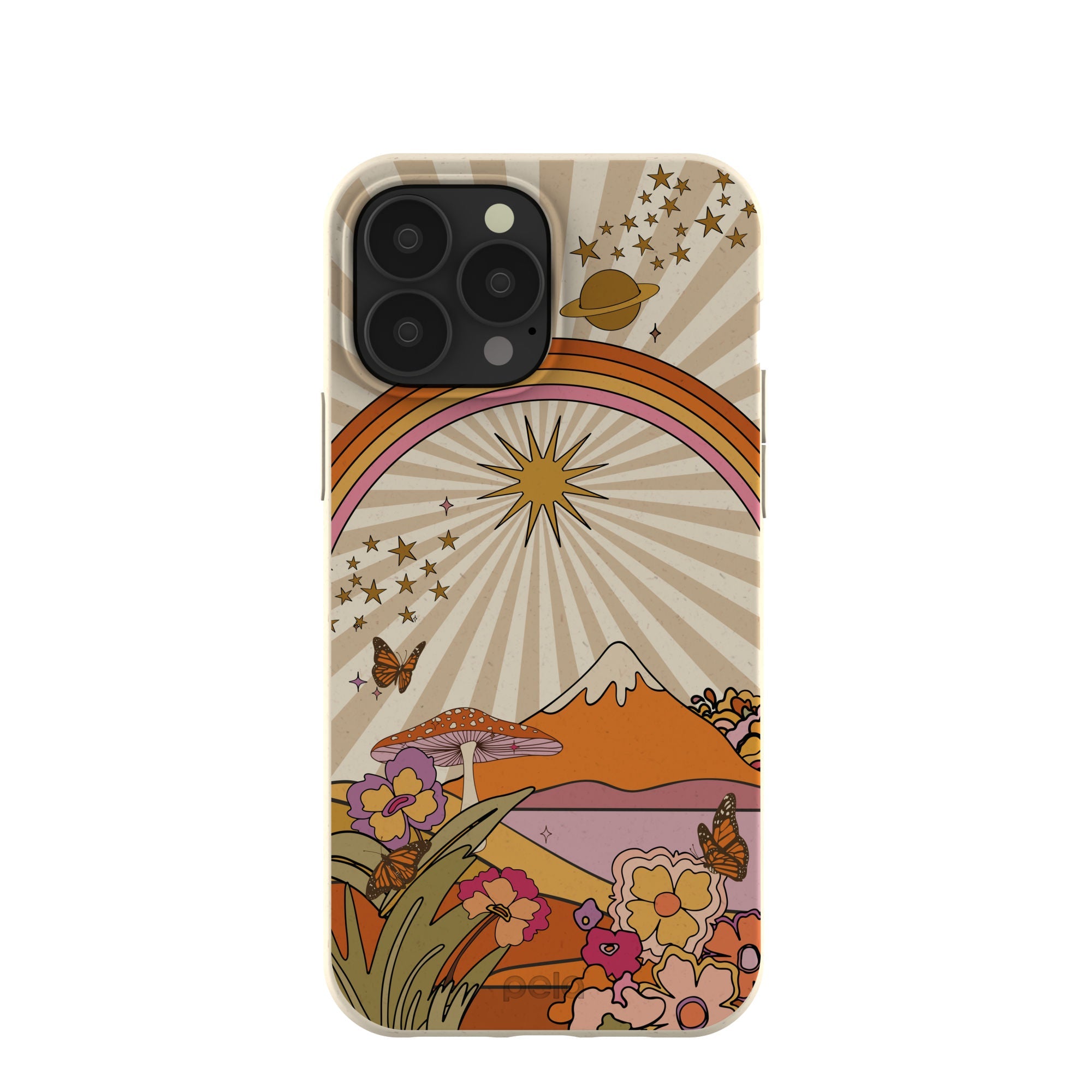 London Fog Happy Camper iPhone 13 Pro Max Case Refurbished - Pela Case refurbished available on Cerqular