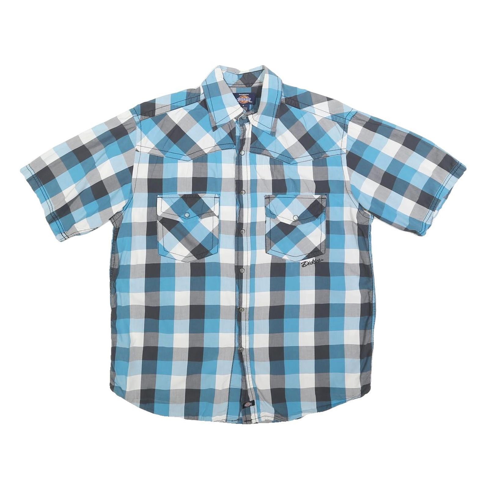 Buy DICKIES Mens Blue & Grey Check Short Sleeve Shirt S Casual Cotton Blend Refurbished - $35.09 DICKIES Mens Blue & Grey Check Short Sleeve Shirt S Casual Cotton Blend Refurbished - N/A refurbished available on Cerqular