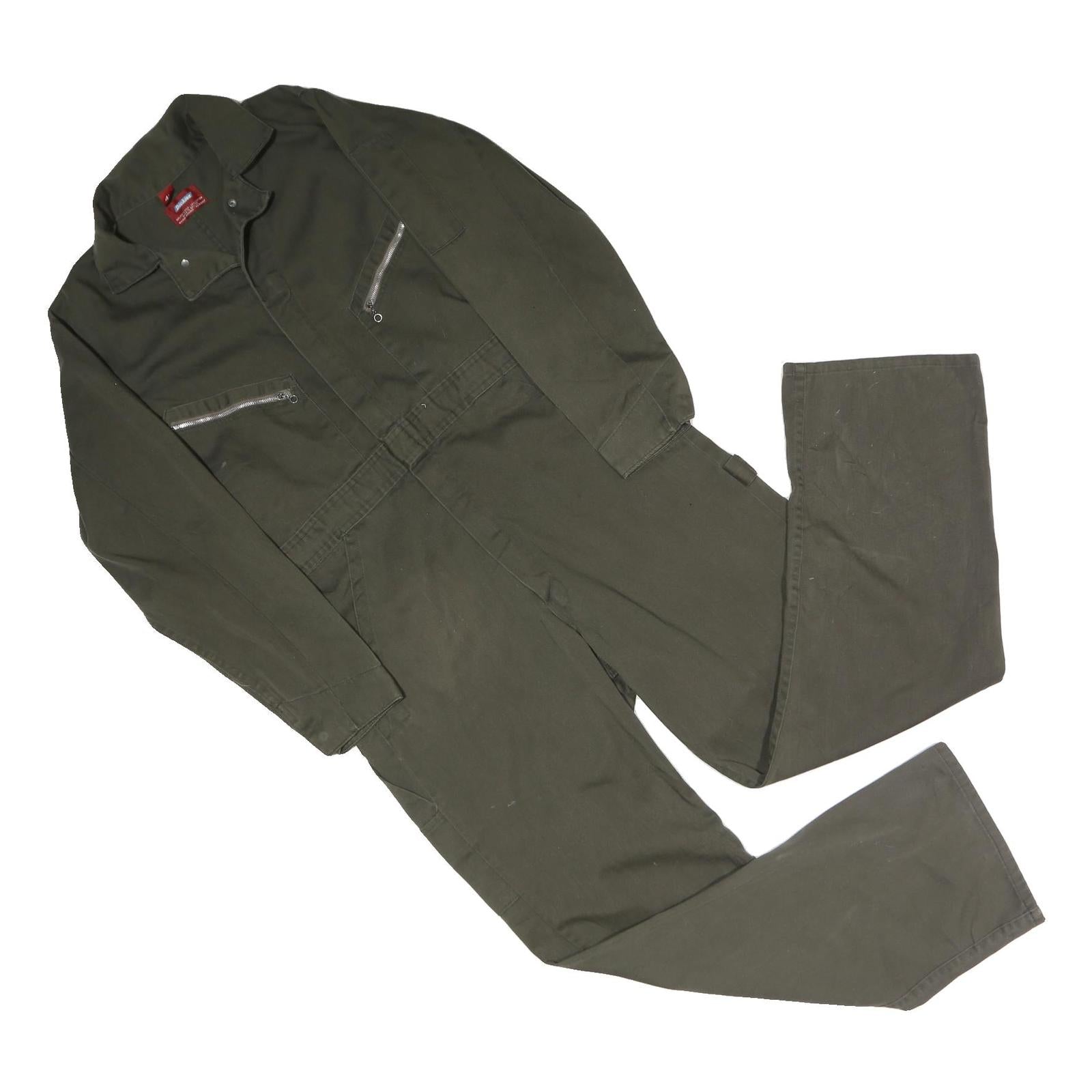 DICKIES Mens Green Cotton Blend Dungarees Regular Fit Twill M W36 L30 Workwear Refurbished - N/A refurbished available on Cerqular