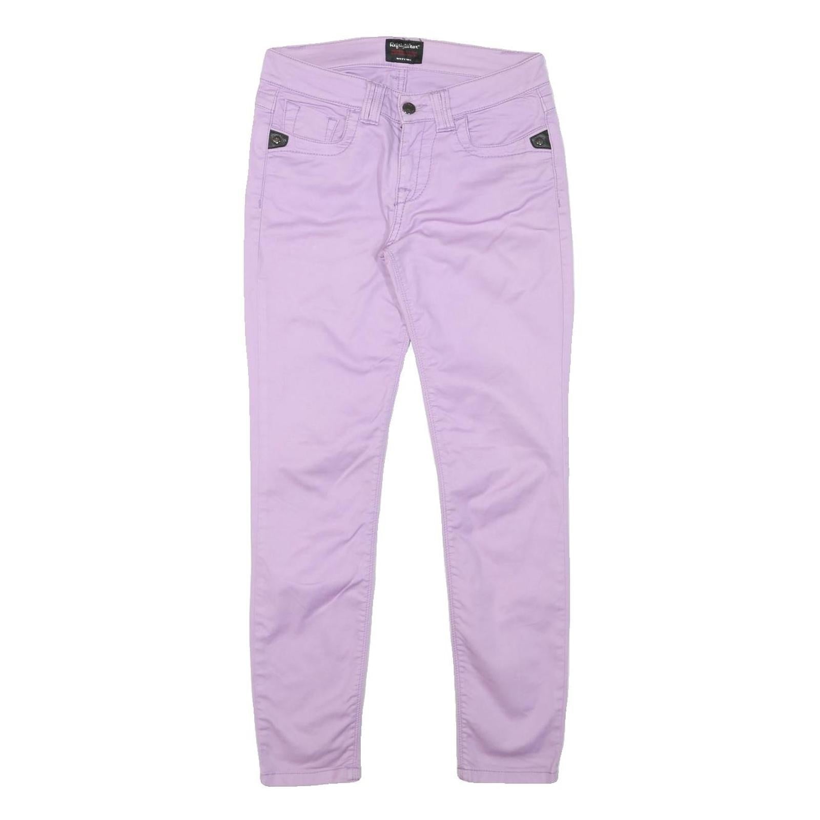 REFRIDILLWEAR Womens Slim Lilac Jeans Cotton Blend Zip W28 L26 Stylish Comfort Refurbished - N/A refurbished available on Cerqular