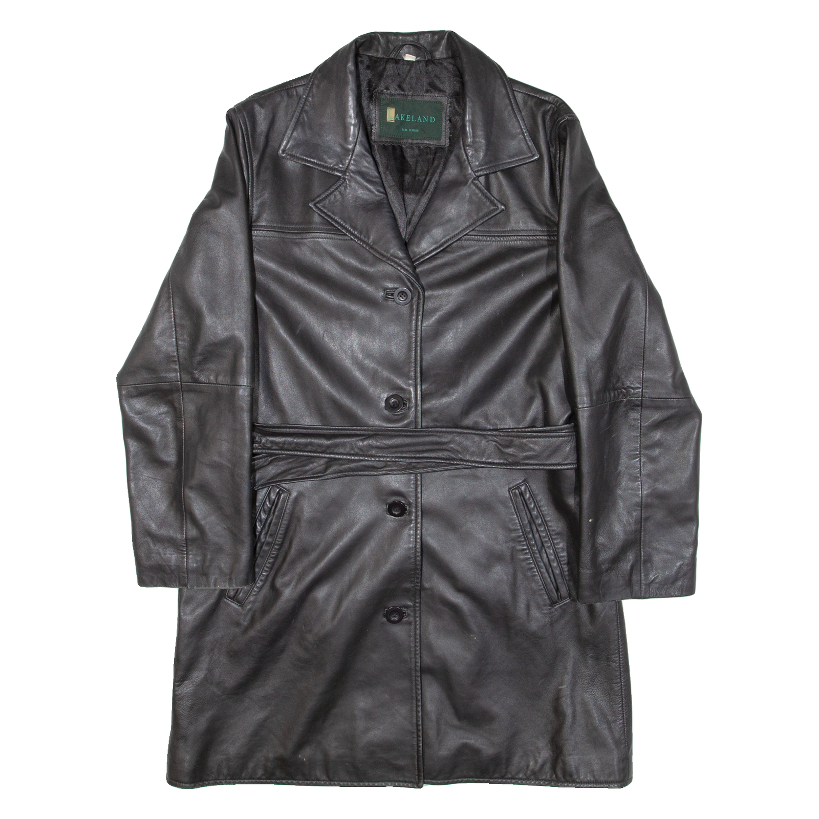Buy LAKELAND Womens Trench Coat Black Leather M Refurbished - $38.21 LAKELAND Womens Trench Coat Black Leather M Refurbished - N/A refurbished available on Cerqular