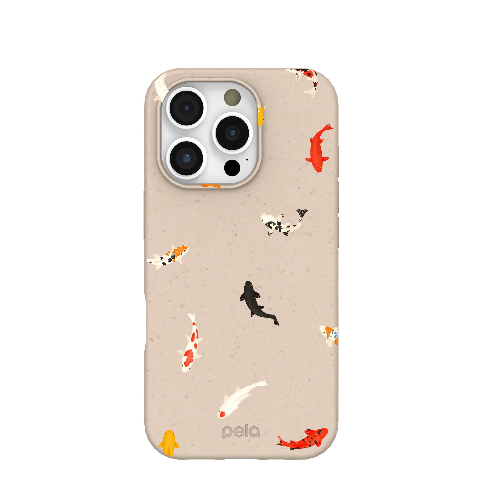 Seashell Lil Koi iPhone 16 Pro Case Refurbished - Pela Case refurbished available on Cerqular