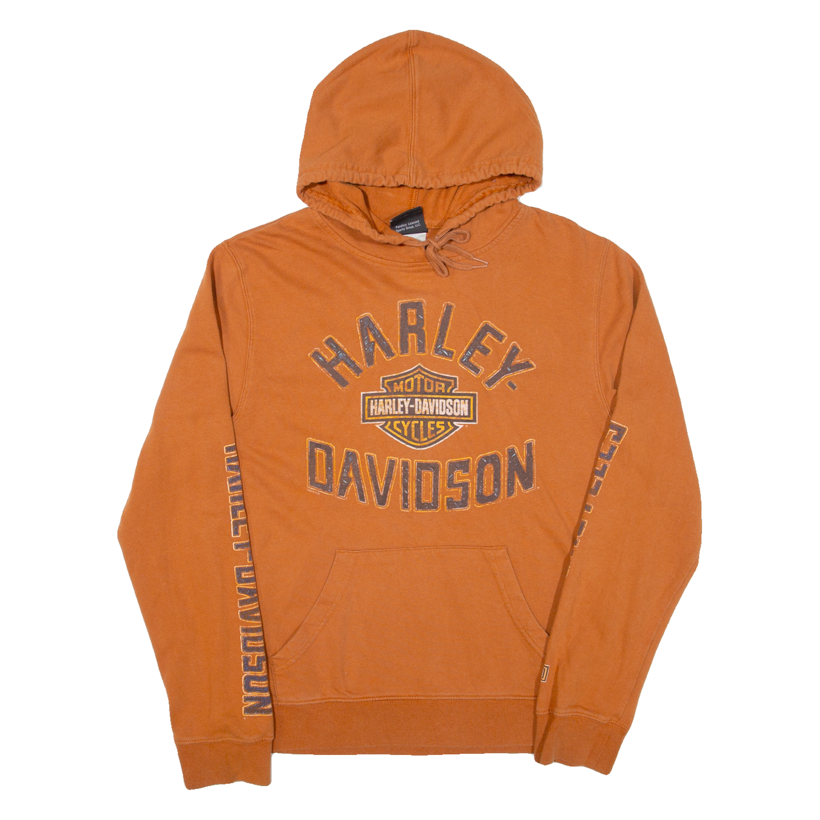 HARLEY DAVIDSON Womens Brown Hoodie S Refurbished - N/A refurbished available on Cerqular