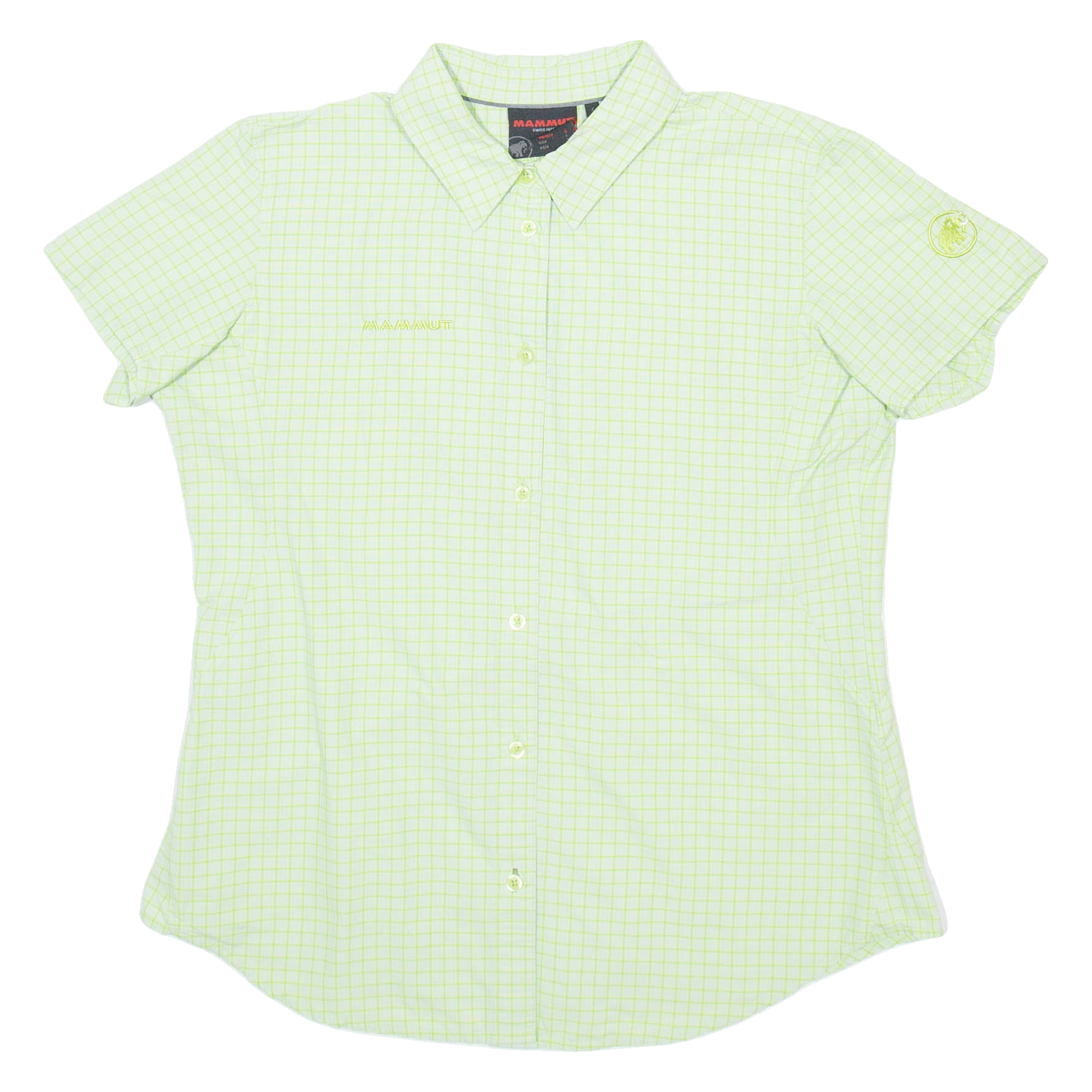 MAMMUT Womens Shirt Green Gingham L Refurbished - N/A refurbished available on Cerqular