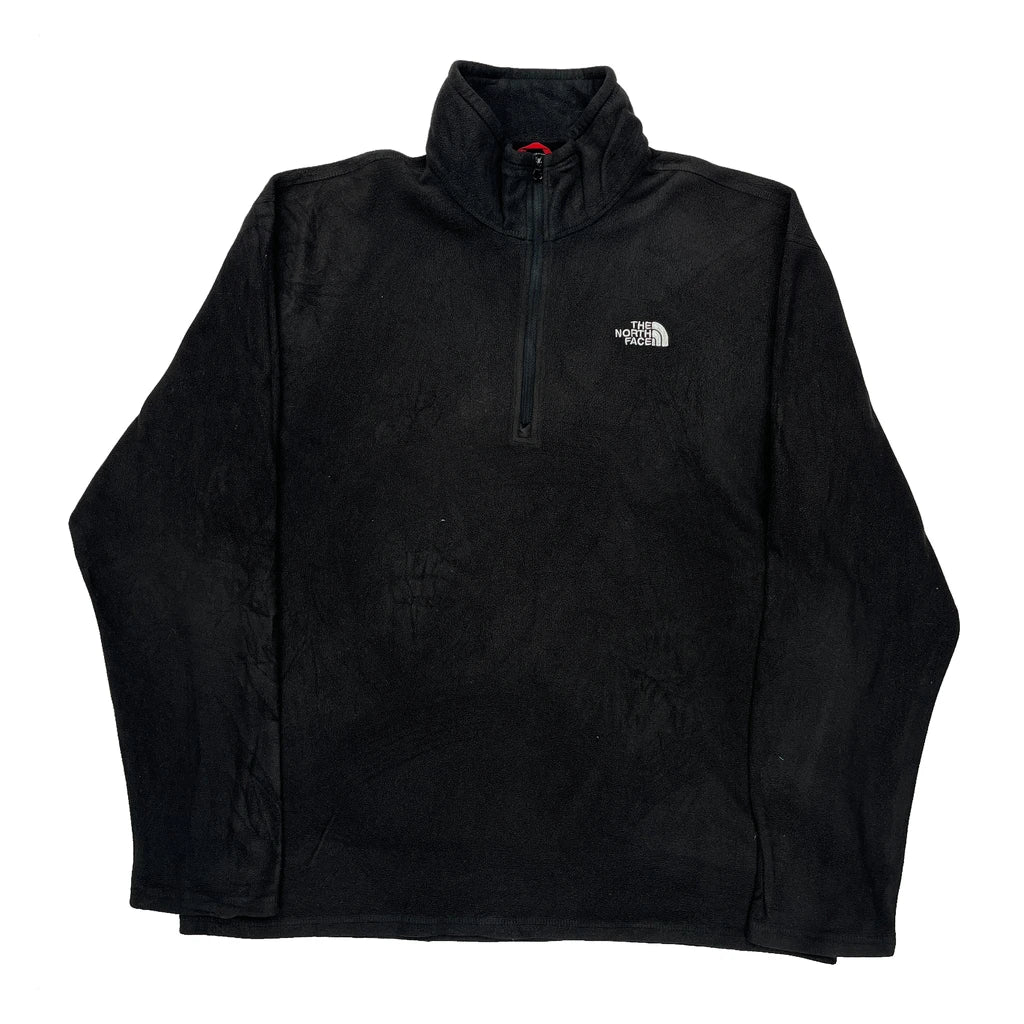 The North Face Fleece - Large Black Polyester Refurbished - Thrifted (note: this is a term often used to describe second- refurbished available on Cerqular
