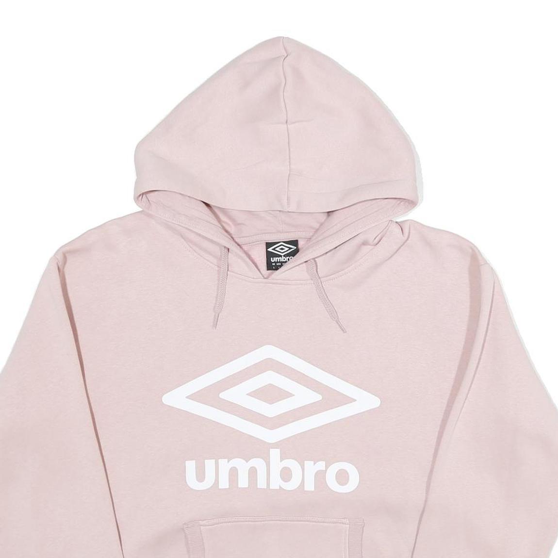 UMBRO Womens Pink Hoodie L Cotton Blend Casual Oversized Comfort Style Refurbished - N/A refurbished available on Cerqular