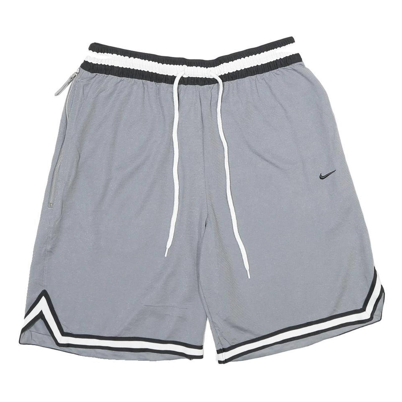 NIKE Mens Shorts Grey Casual L W30 Sports Swoosh Logo Drawstring Waistband Refurbished - N/A refurbished available on Cerqular