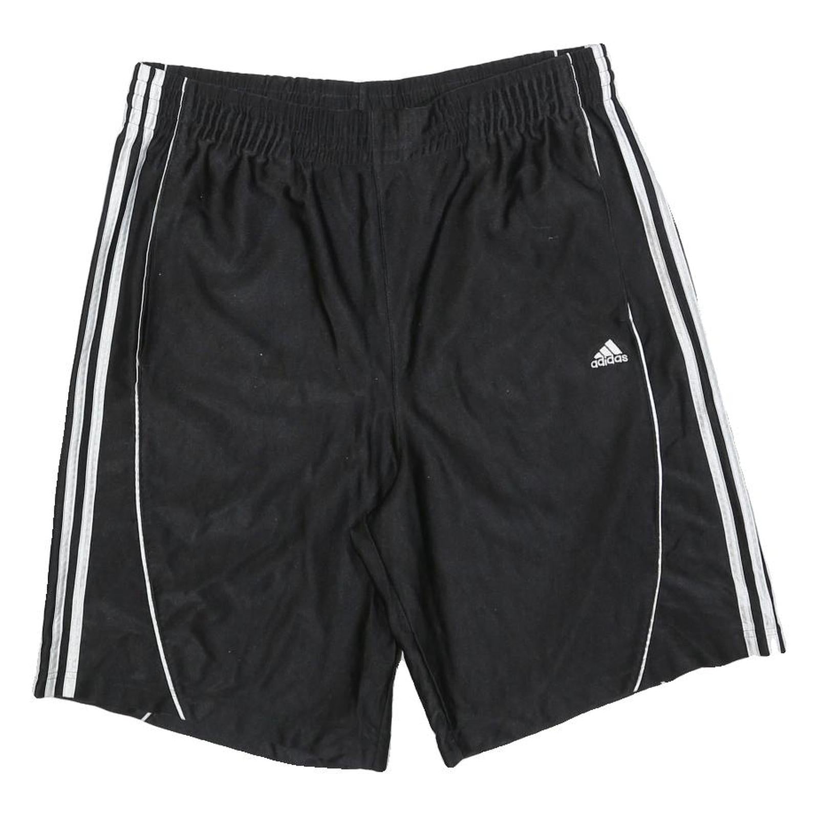 ADIDAS Mens Black Casual Sports Shorts L W34 Three Stripe Logo Gym Refurbished - N/A refurbished available on Cerqular
