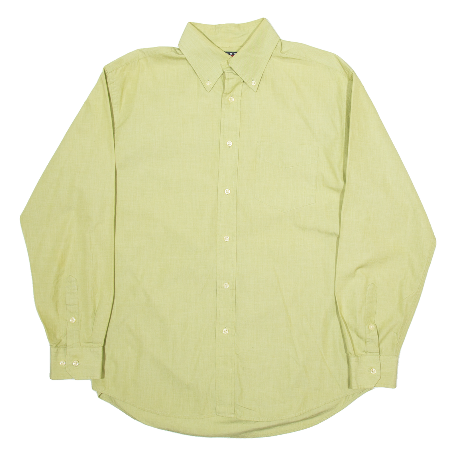 TOMMY HILFIGER Mens Plain Shirt Green Long Sleeve M Refurbished - N/A refurbished available on Cerqular