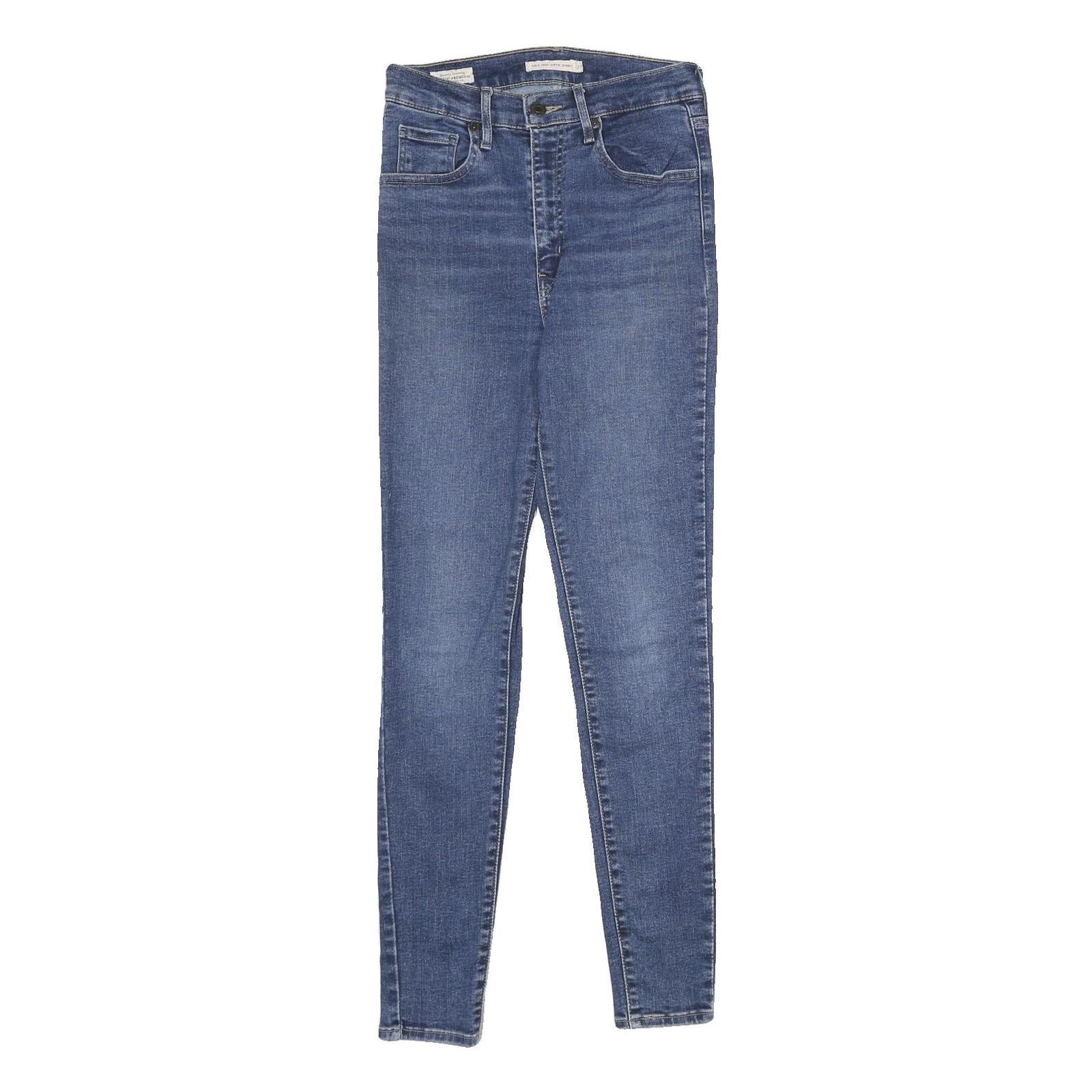 LEVI'S Mile High Super Skinny Big E Womens Jeans Blue Slim Skinny Denim Medium Refurbished - N/A refurbished available on Cerqular