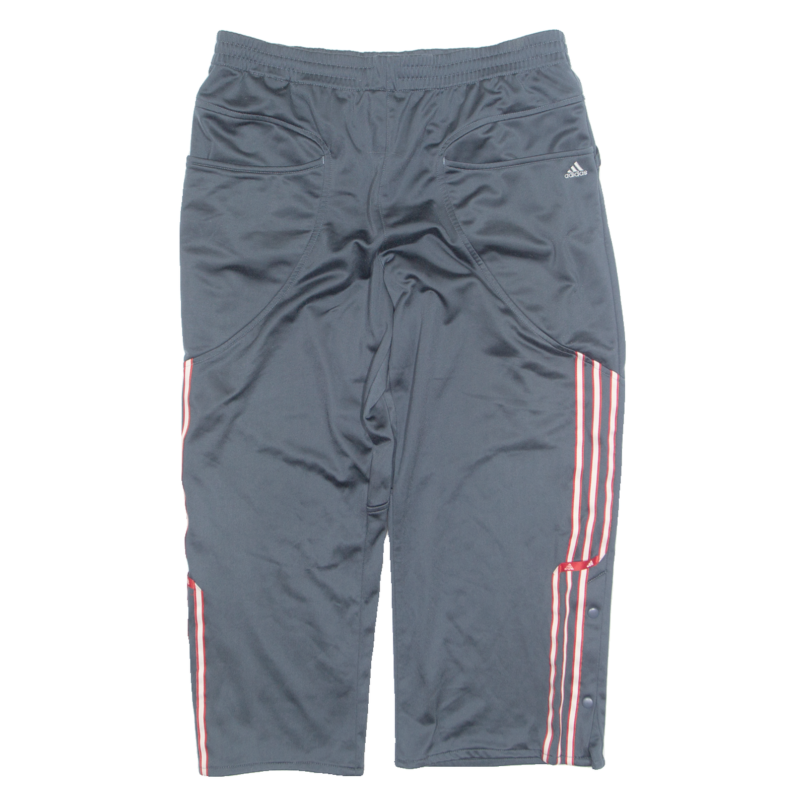 ADIDAS Side Pop 3/4 Mens Track Pants Grey Straight S W32 L23 Refurbished - N/A refurbished available on Cerqular
