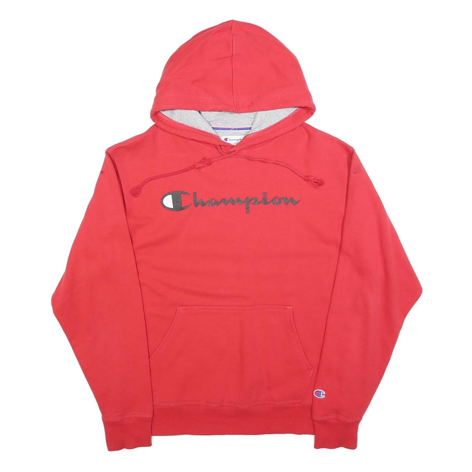 Buy CHAMPION Mens Red Hoodie M Cotton Blend Casual Sportswear Pullover Refurbished - $24.69 CHAMPION Mens Red Hoodie M Cotton Blend Casual Sportswear Pullover Refurbished - N/A refurbished available on Cerqular