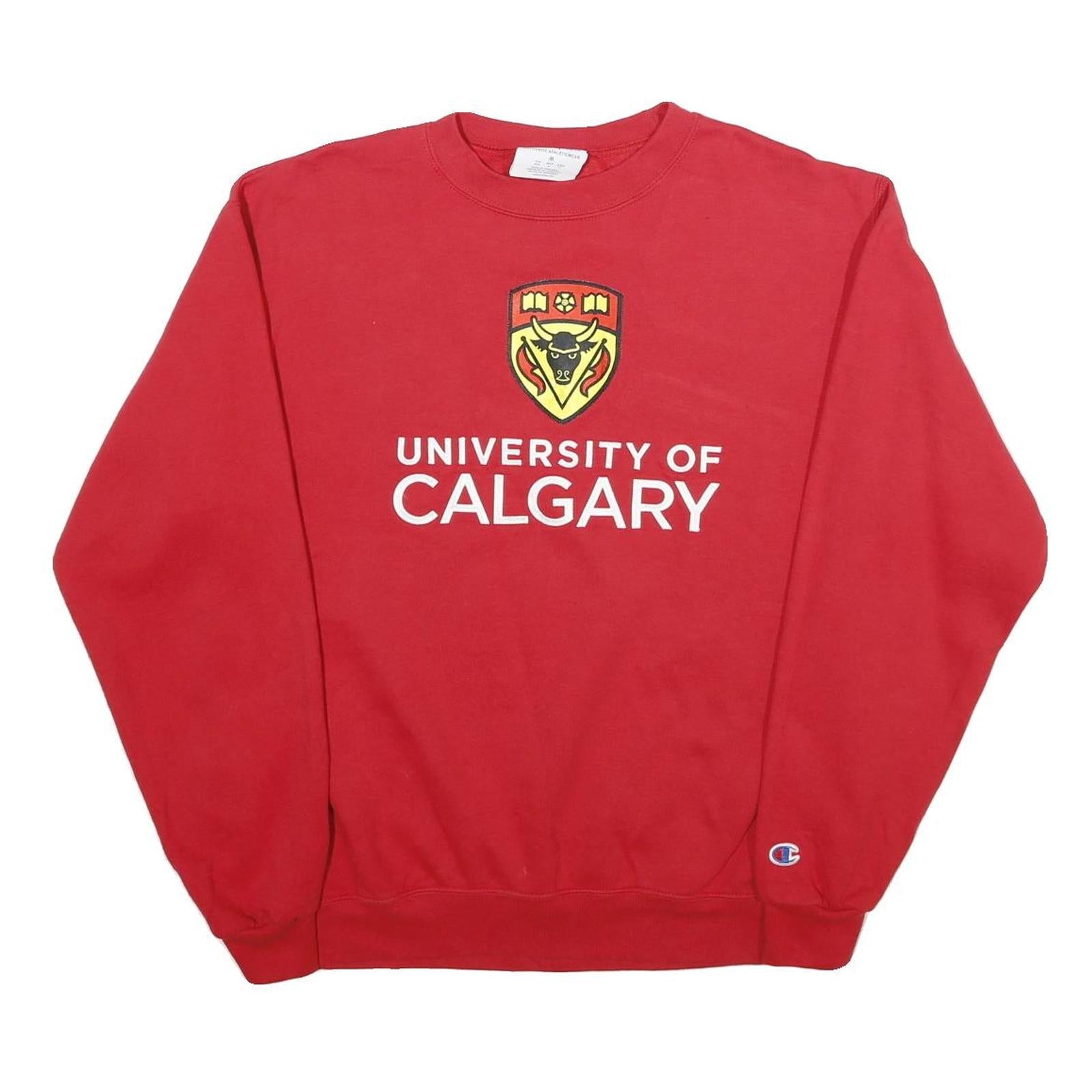 Buy CHAMPION Mens Red University Of Calgary Crew Neck M Cotton Blend Sweatshirt Refurbished - $33.79 CHAMPION Mens Red University Of Calgary Crew Neck M Cotton Blend Sweatshirt Refurbished - N/A refurbished available on Cerqular