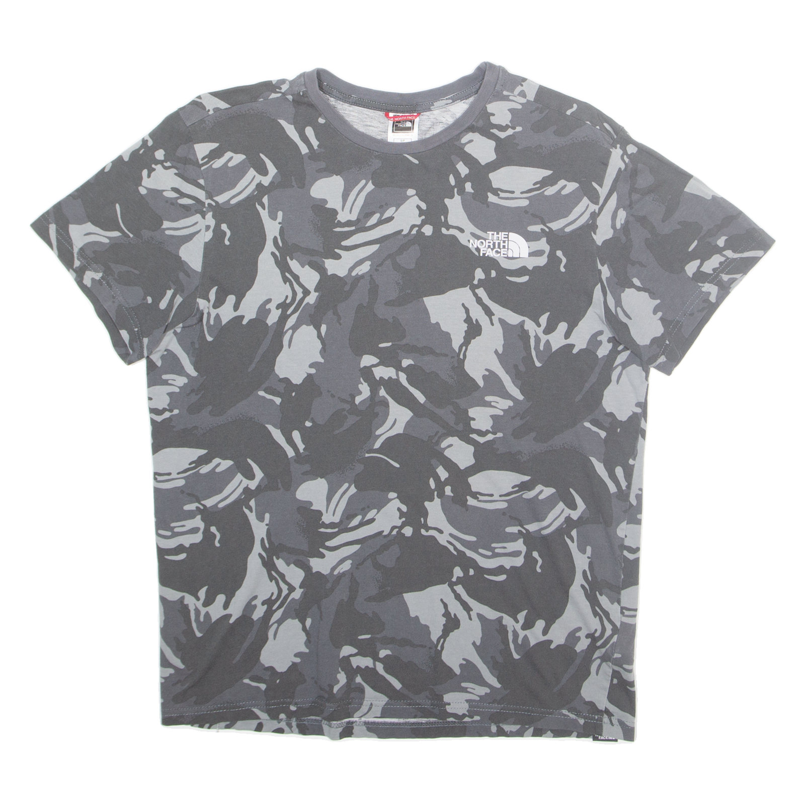 THE NORTH FACE Camo Mens T-Shirt Grey S Refurbished - N/A refurbished available on Cerqular