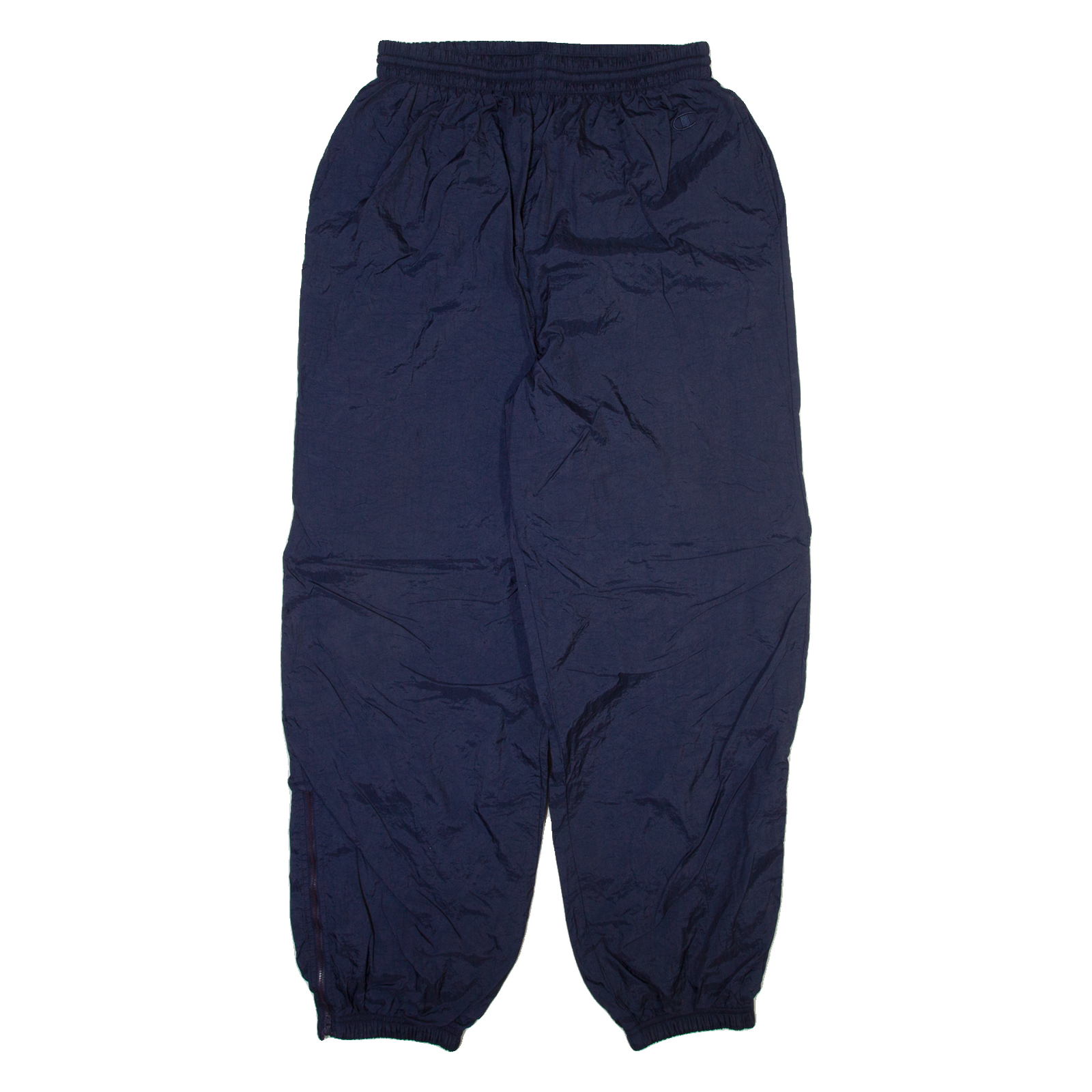 CHAMPION Mens Track Pants Blue Nylon Tapered XL W30 L32 Refurbished - N/A refurbished available on Cerqular