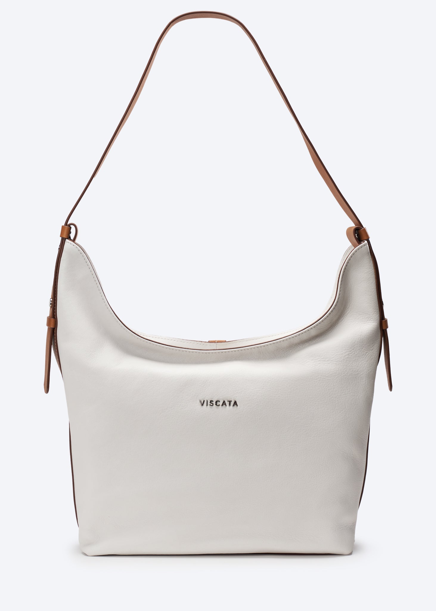 Cyprien Leather Crossed Body Handbag | Color: Cream Refurbished - N/A refurbished available on Cerqular