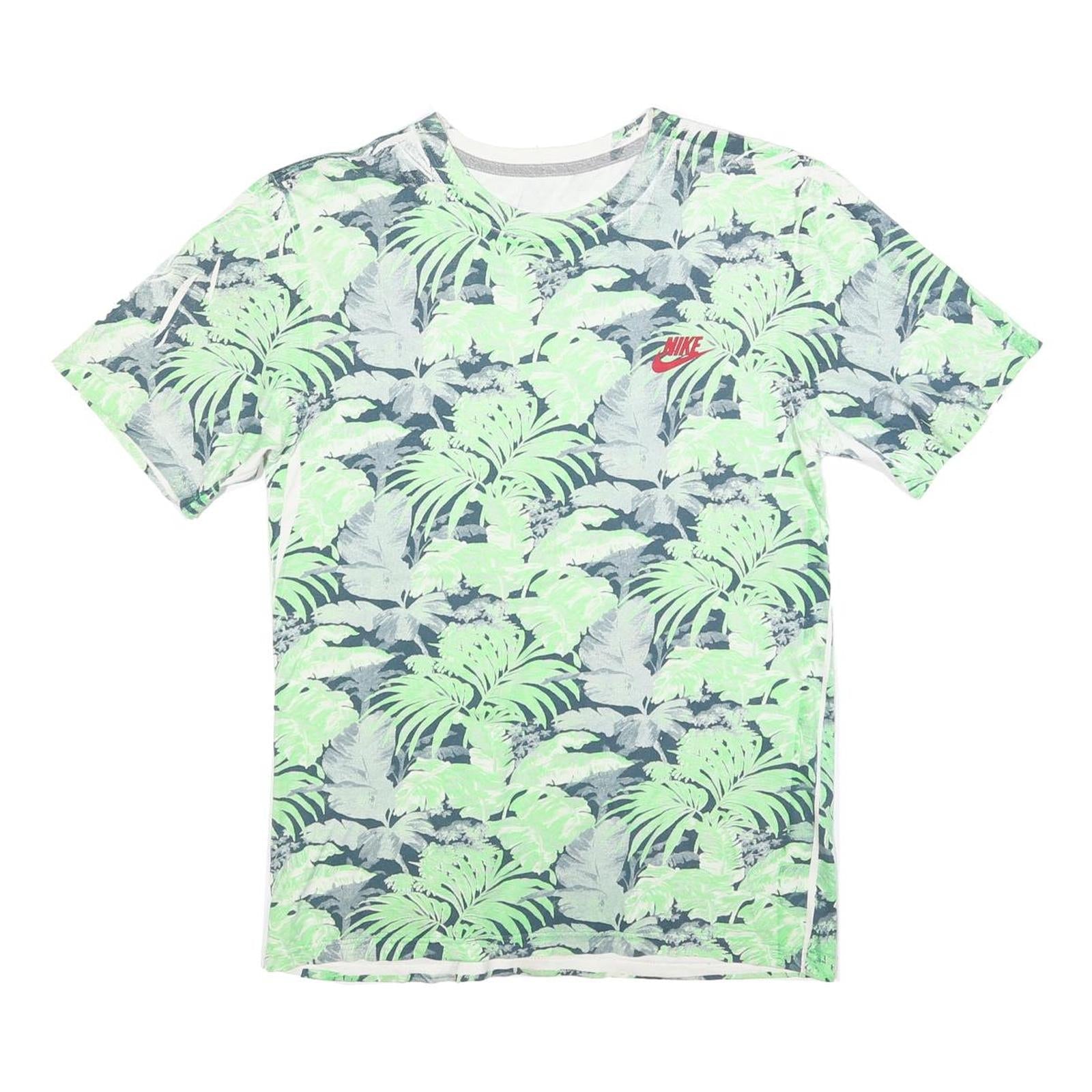 Buy NIKE Mens Green & Grey Tropical Print T-Shirt S Short Sleeve Crew Neck Casual Refurbished - $19.49 NIKE Mens Green & Grey Tropical Print T-Shirt S Short Sleeve Crew Neck Casual Refurbished - N/A refurbished available on Cerqular