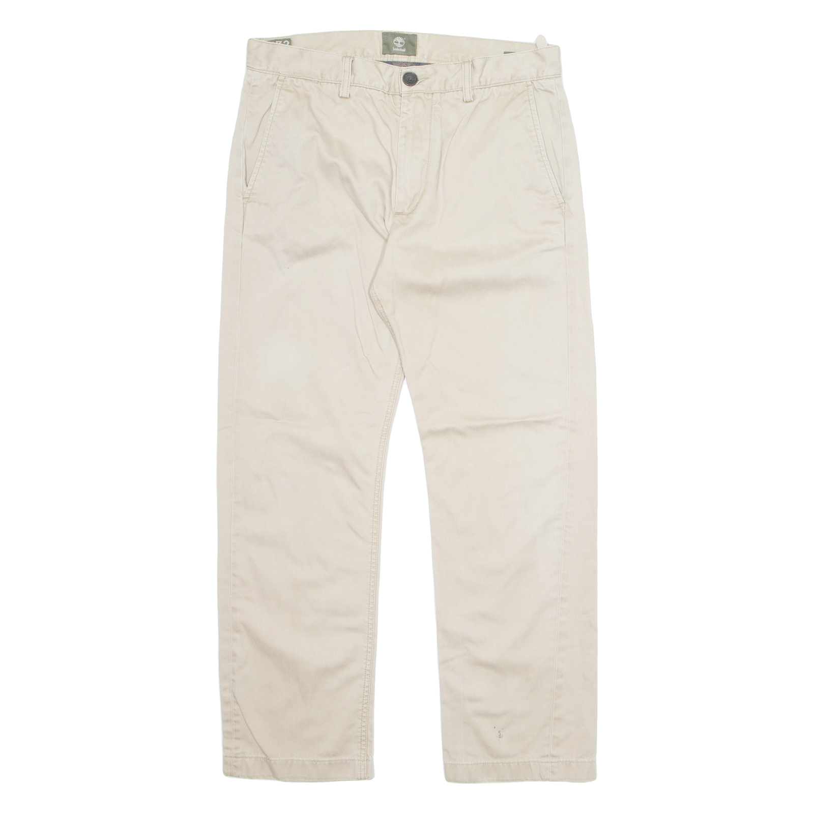 TIMBERLAND Chino Mens Trousers Beige Regular Straight W32 L29 Refurbished - N/A refurbished available on Cerqular