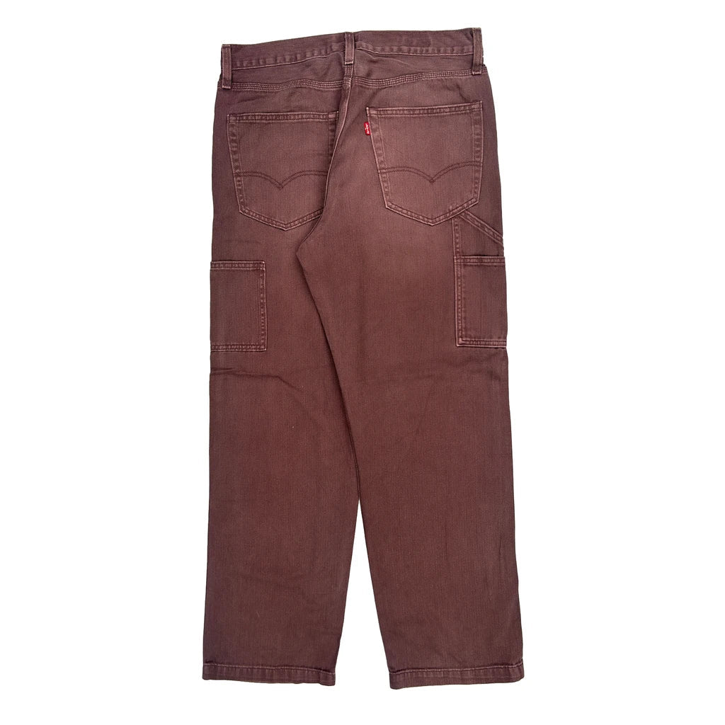 Buy Levis Carpenter Trousers - 34W 32L Brown Cotton Refurbished - $44.21 Levis Carpenter Trousers - 34W 32L Brown Cotton Refurbished - Thrifted (note: this is a term often used to describe second- refurbished available on Cerqular