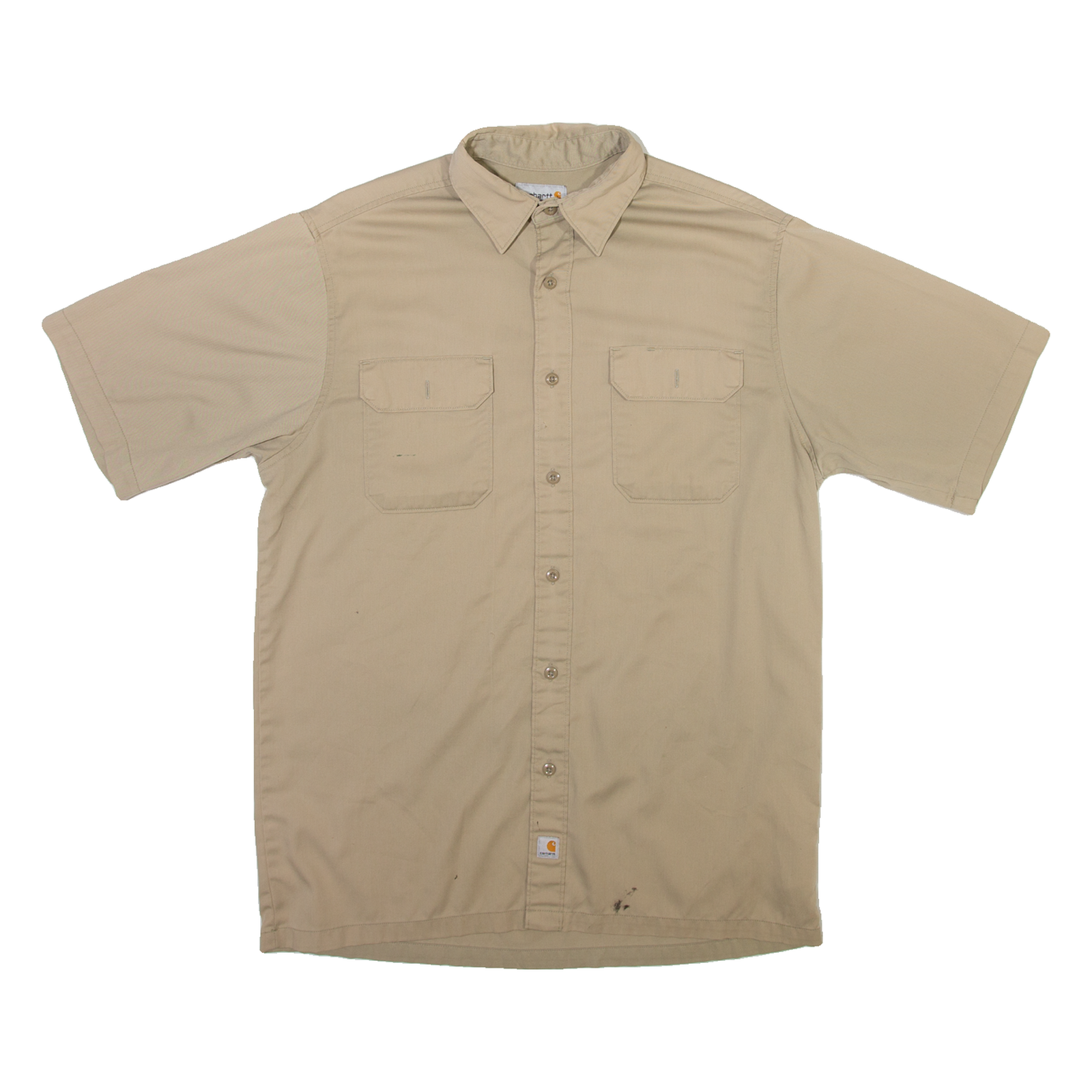CARHARTT Mens Plain Shirt Beige L Refurbished - N/A refurbished available on Cerqular