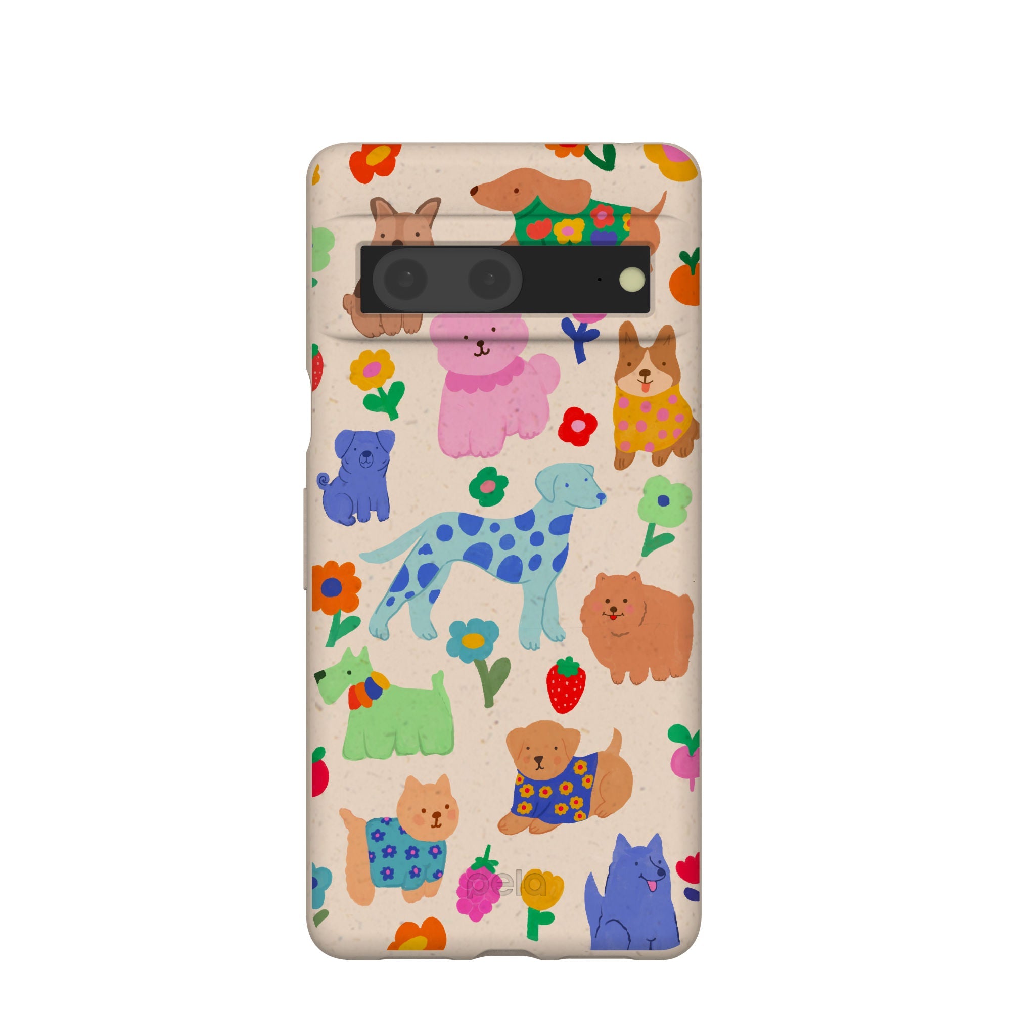 Seashell Pup Bloom Google Pixel 7 Case Refurbished - Pela Case refurbished available on Cerqular