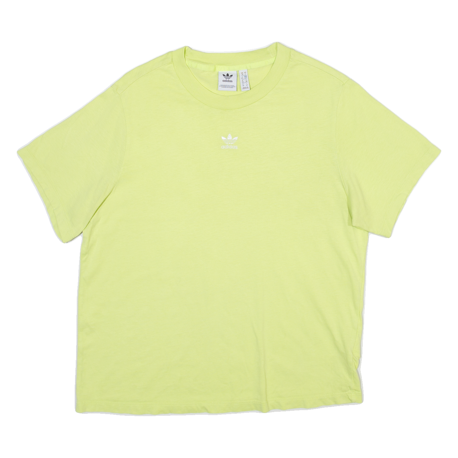 ADIDAS ORIGINALS Womens T-Shirt Green Crew Neck UK 10 Refurbished - N/A refurbished available on Cerqular