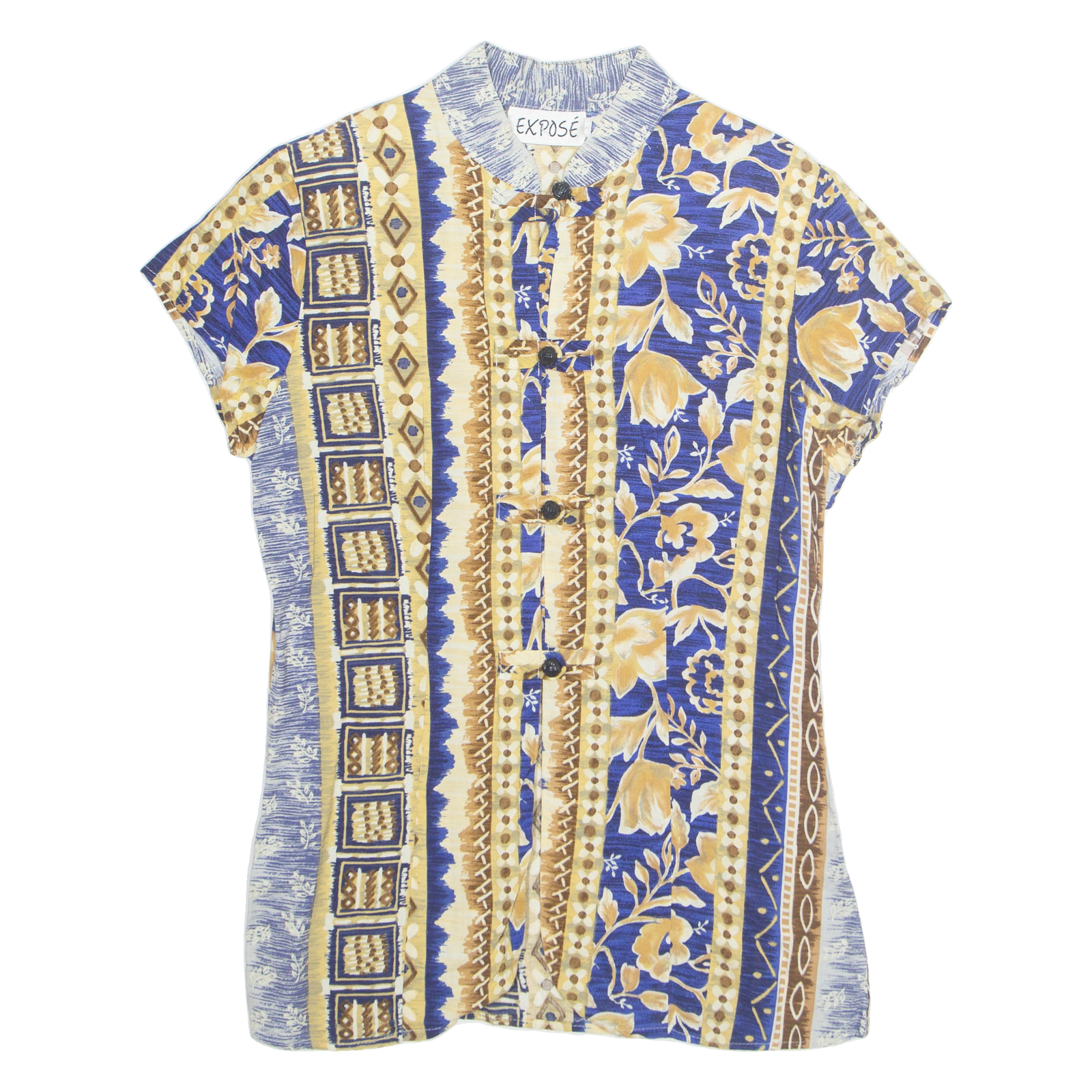 Buy EXPOSE Womens Printed Shirt Blue 90s Crazy Pattern S Refurbished - $16.89 EXPOSE Womens Printed Shirt Blue 90s Crazy Pattern S Refurbished - N/A refurbished available on Cerqular