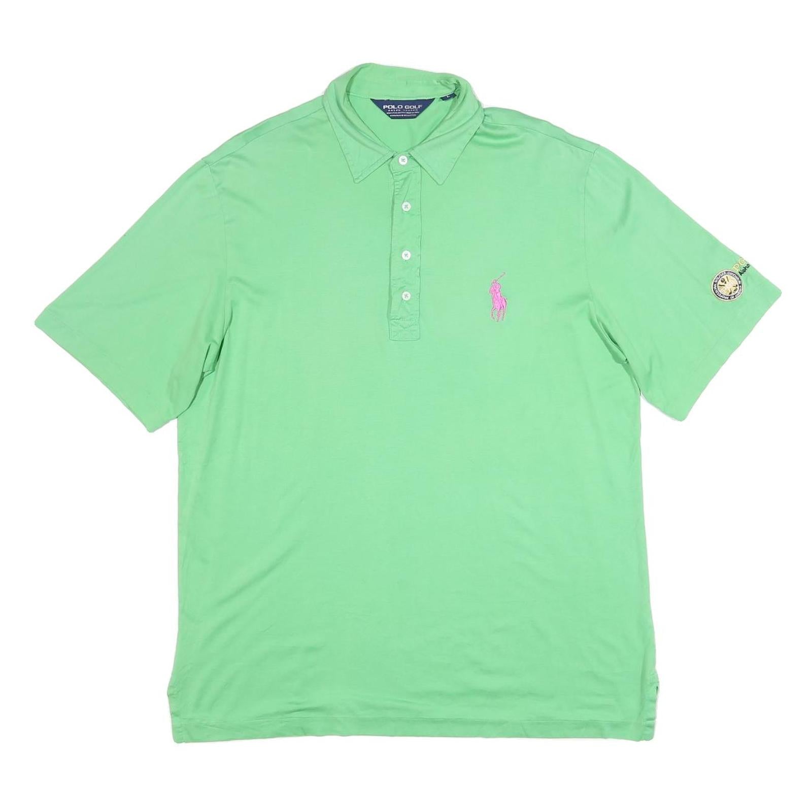 POLO RALPH LAUREN Mens Green Cotton Blend Short Sleeve Polo Shirt L Golf Refurbished - N/A refurbished available on Cerqular