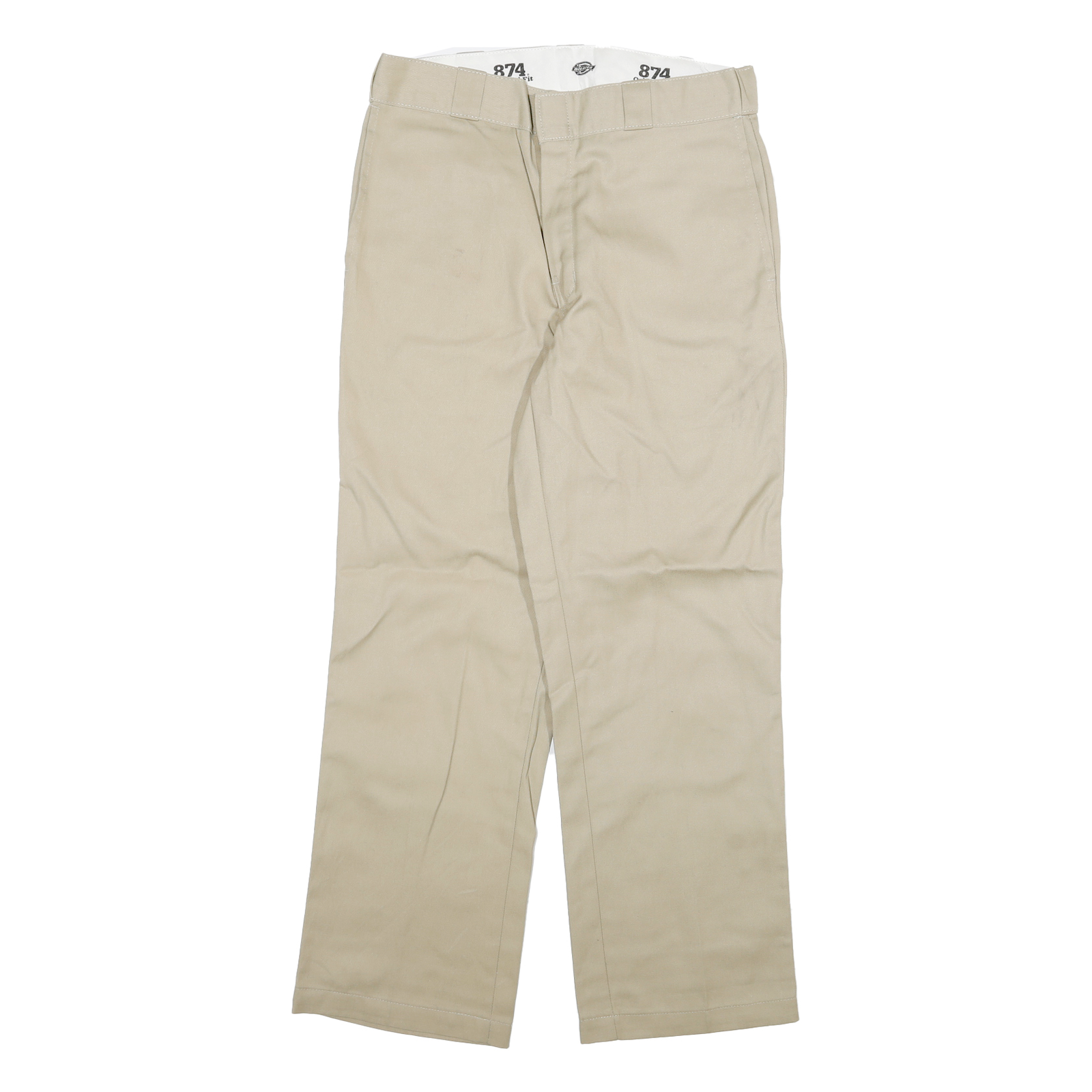 DICKIES Mens Cotton Blend Beige Regular 874 Trousers W30 L29 Classic Straight Refurbished - N/A refurbished available on Cerqular