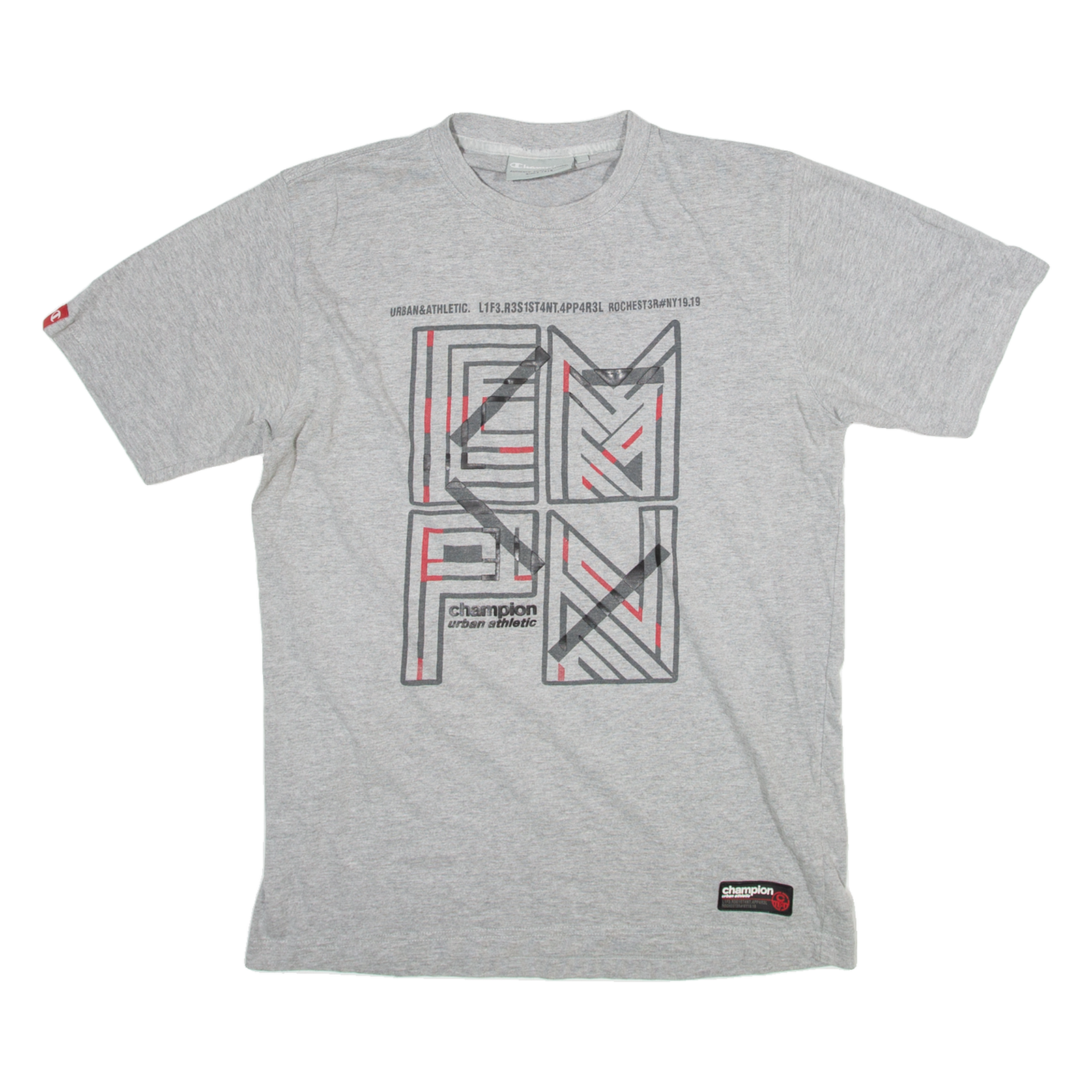 CHAMPION Mens T-Shirt Grey L Refurbished - N/A refurbished available on Cerqular