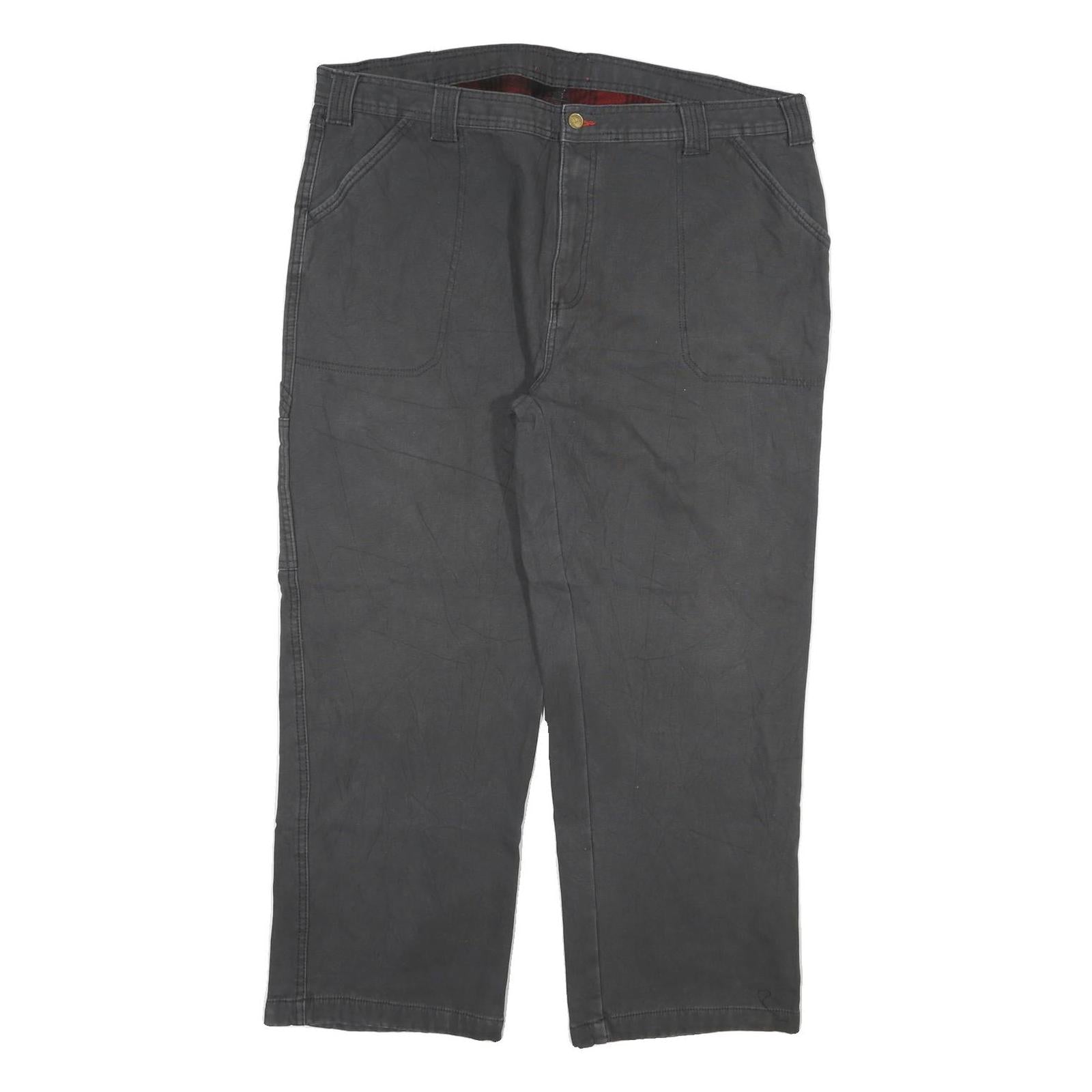DICKIES Mens Cotton Blend Black Regular Straight Fit Trousers W40 L29 Workwear Refurbished - N/A refurbished available on Cerqular